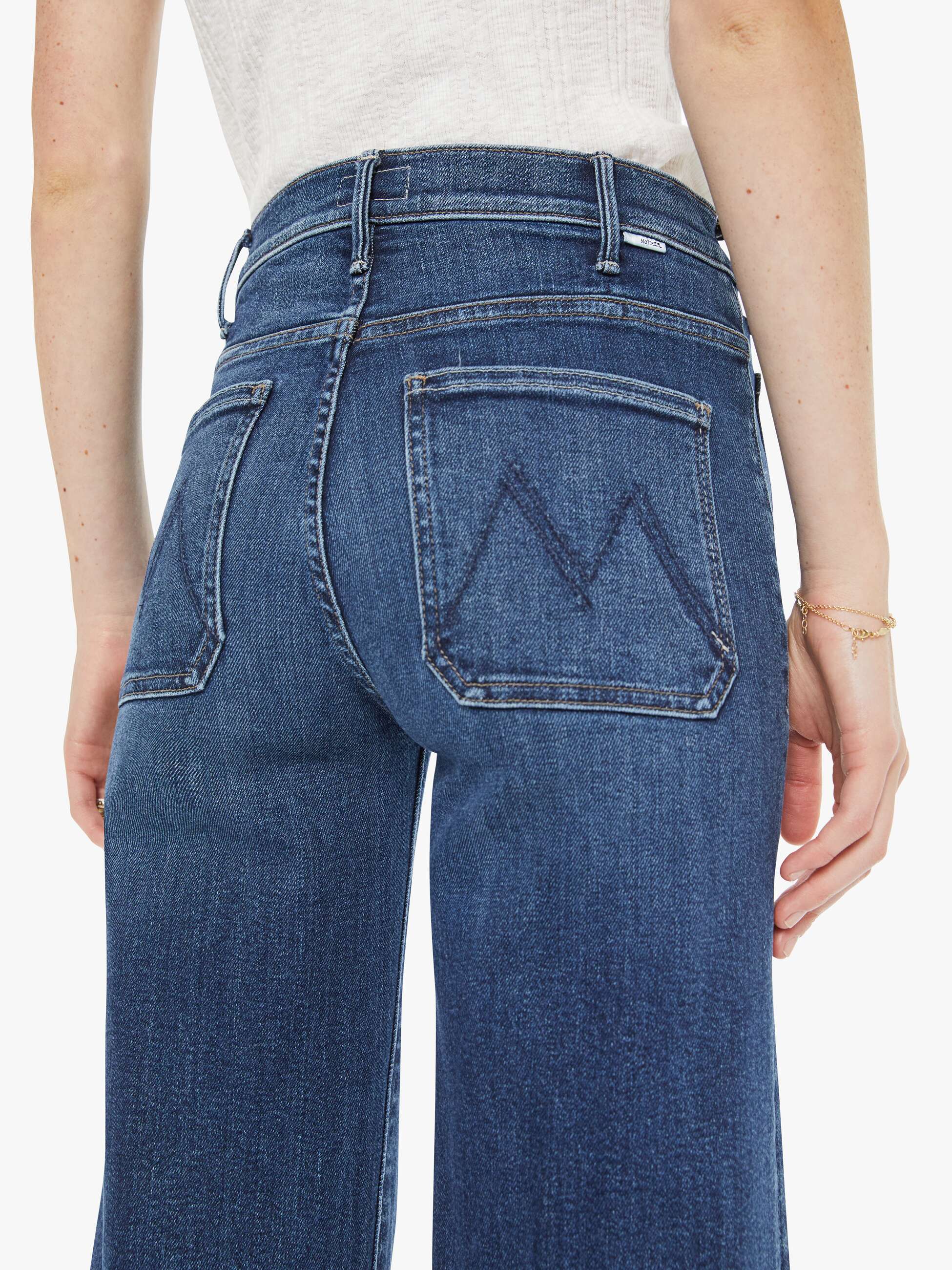 Mother Denim The Hustler Roller Patch Pocket Skimp