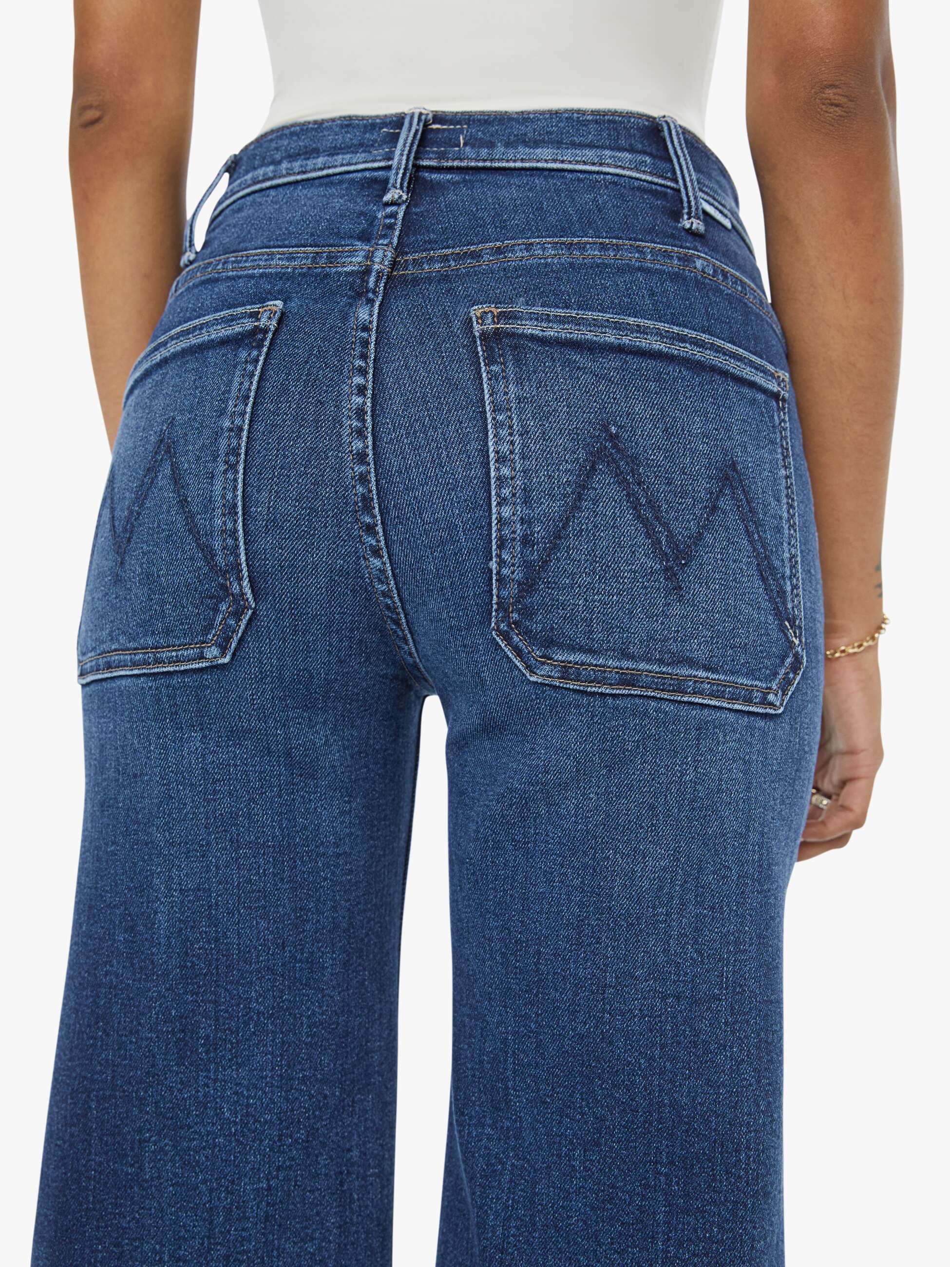 Mother Denim PETITES The Lil Hustler Roller Patch Pocket Skimp