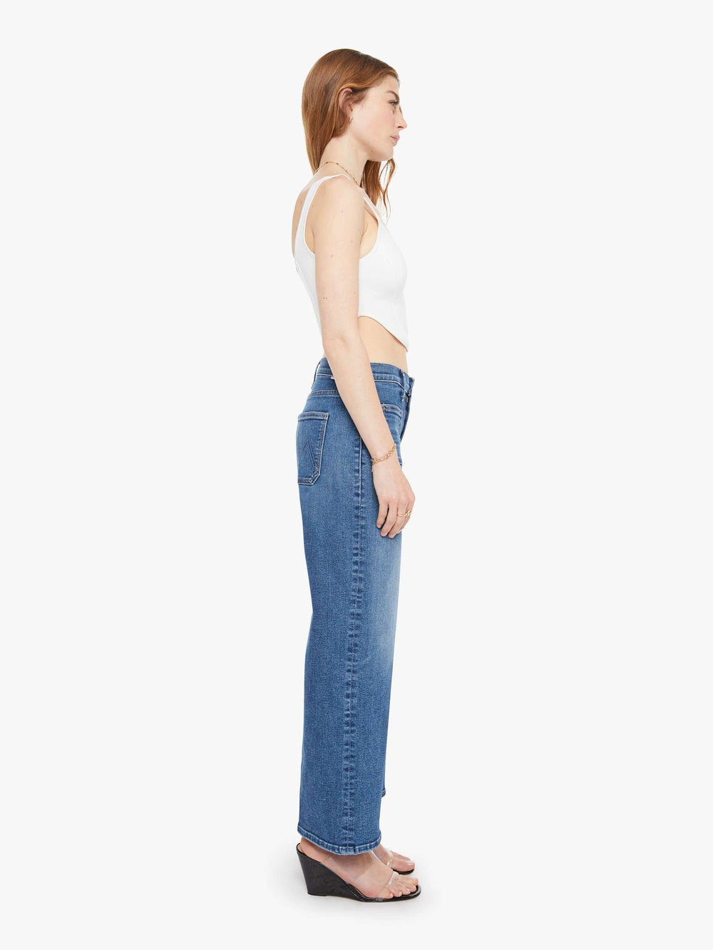 Mother Denim The Patch Pocket Mid Rise Maven Ankle