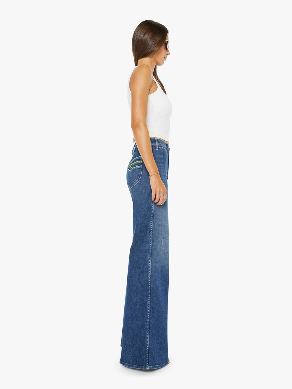 Mother Denim The Pipeline Hustler Roller Sneak