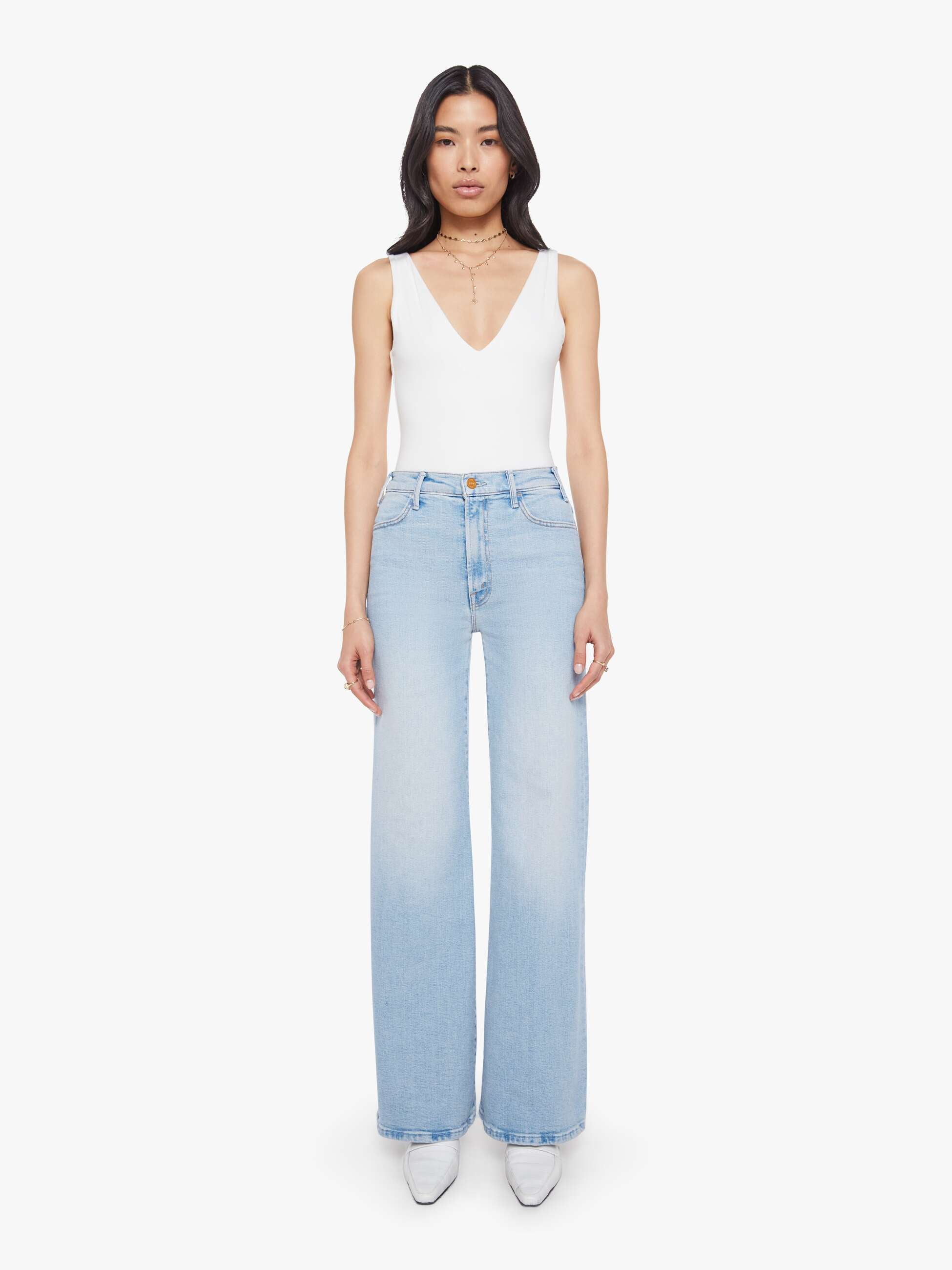 Mother Denim The Hustler Roller Sneak