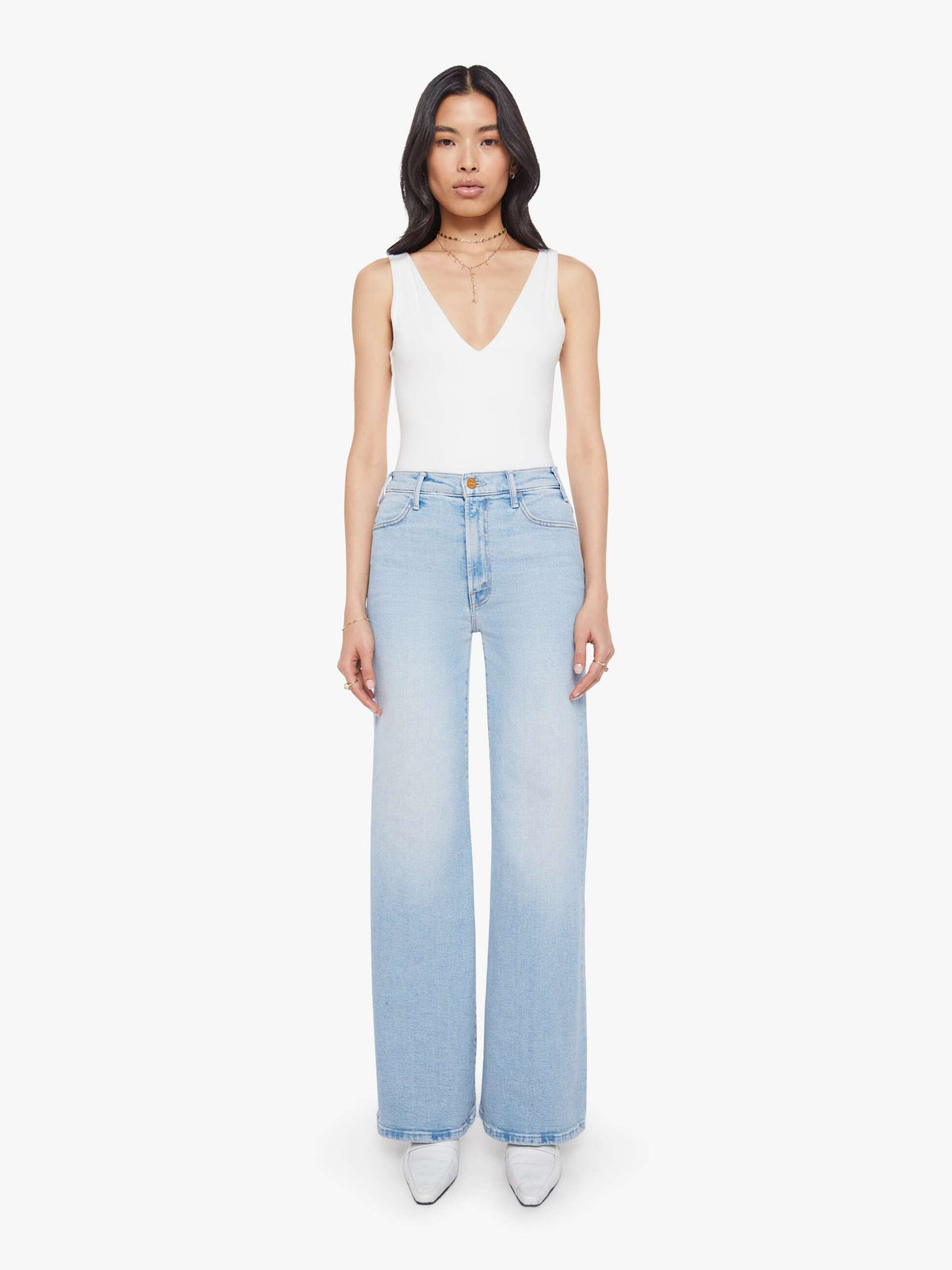 Mother Denim The Hustler Roller Sneak