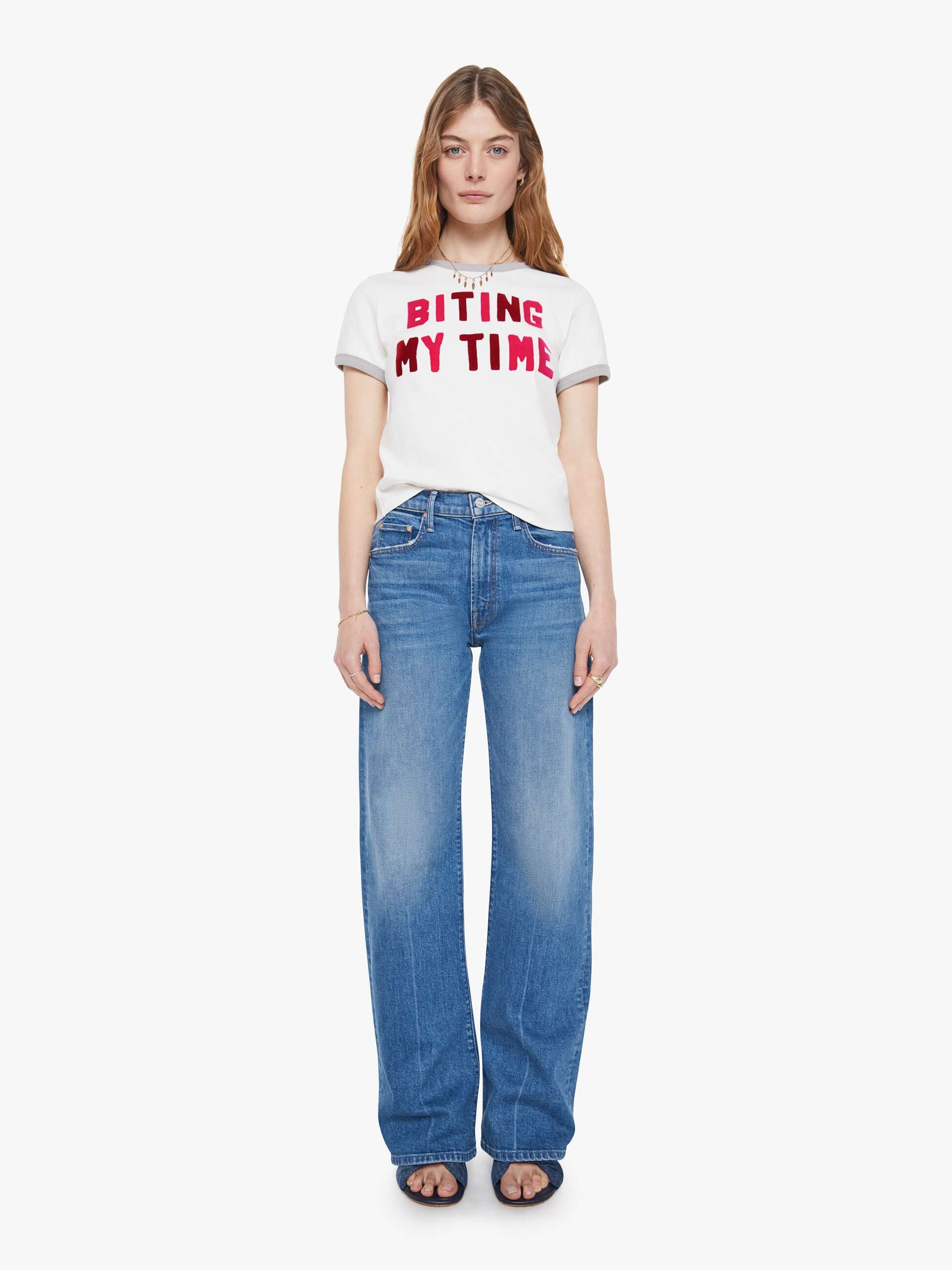 Mother Denim The Mid Rise Lasso Sneak
