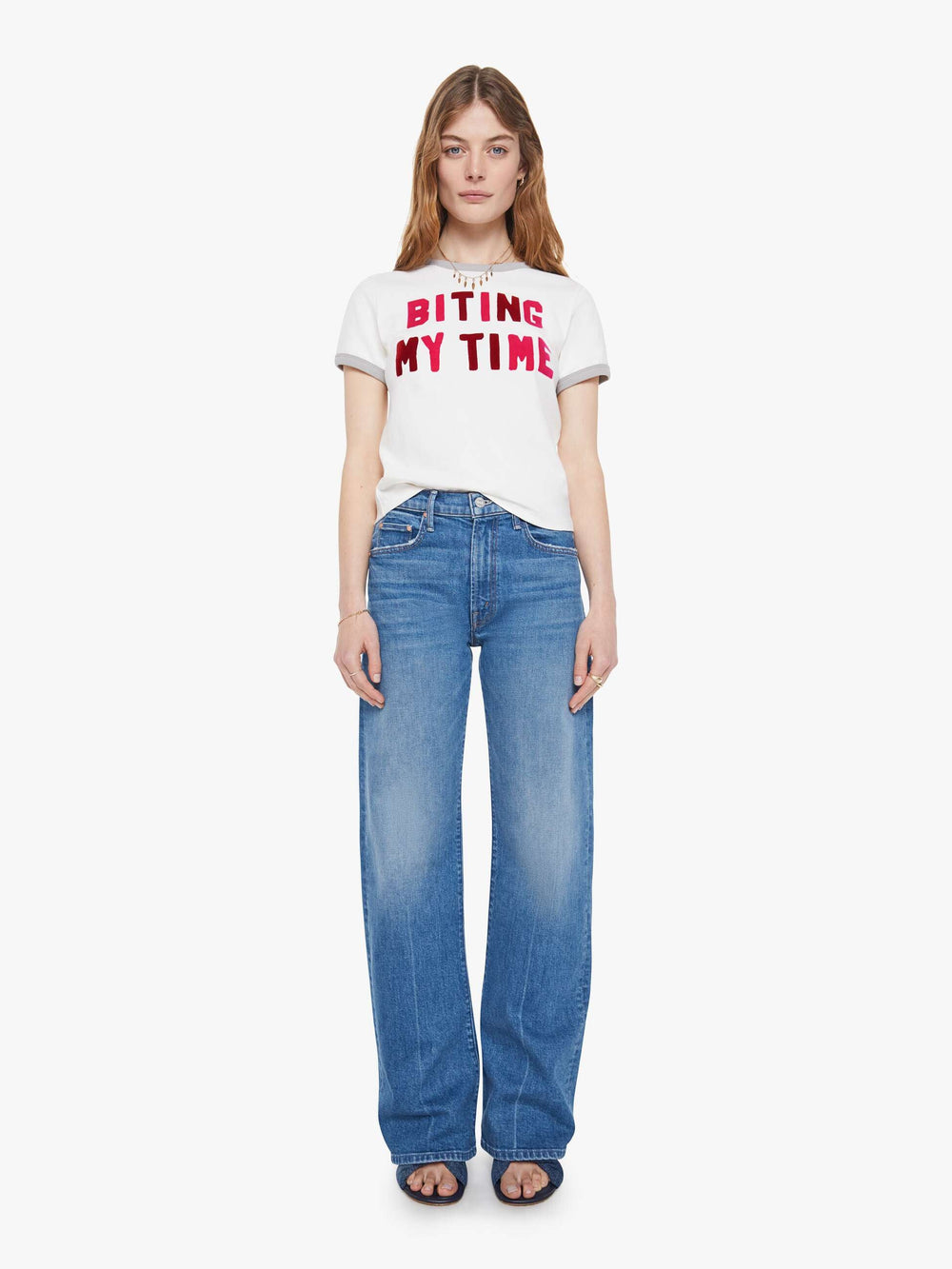 Mother Denim The Mid Rise Lasso Sneak