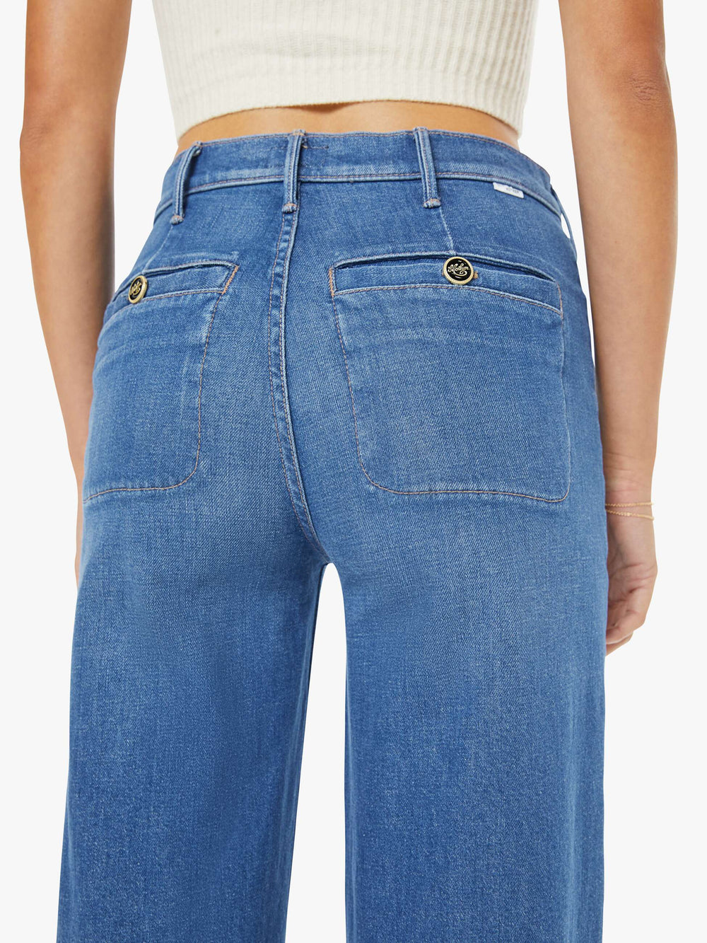 Mother Denim The Stashed Hustler Roller Sneak