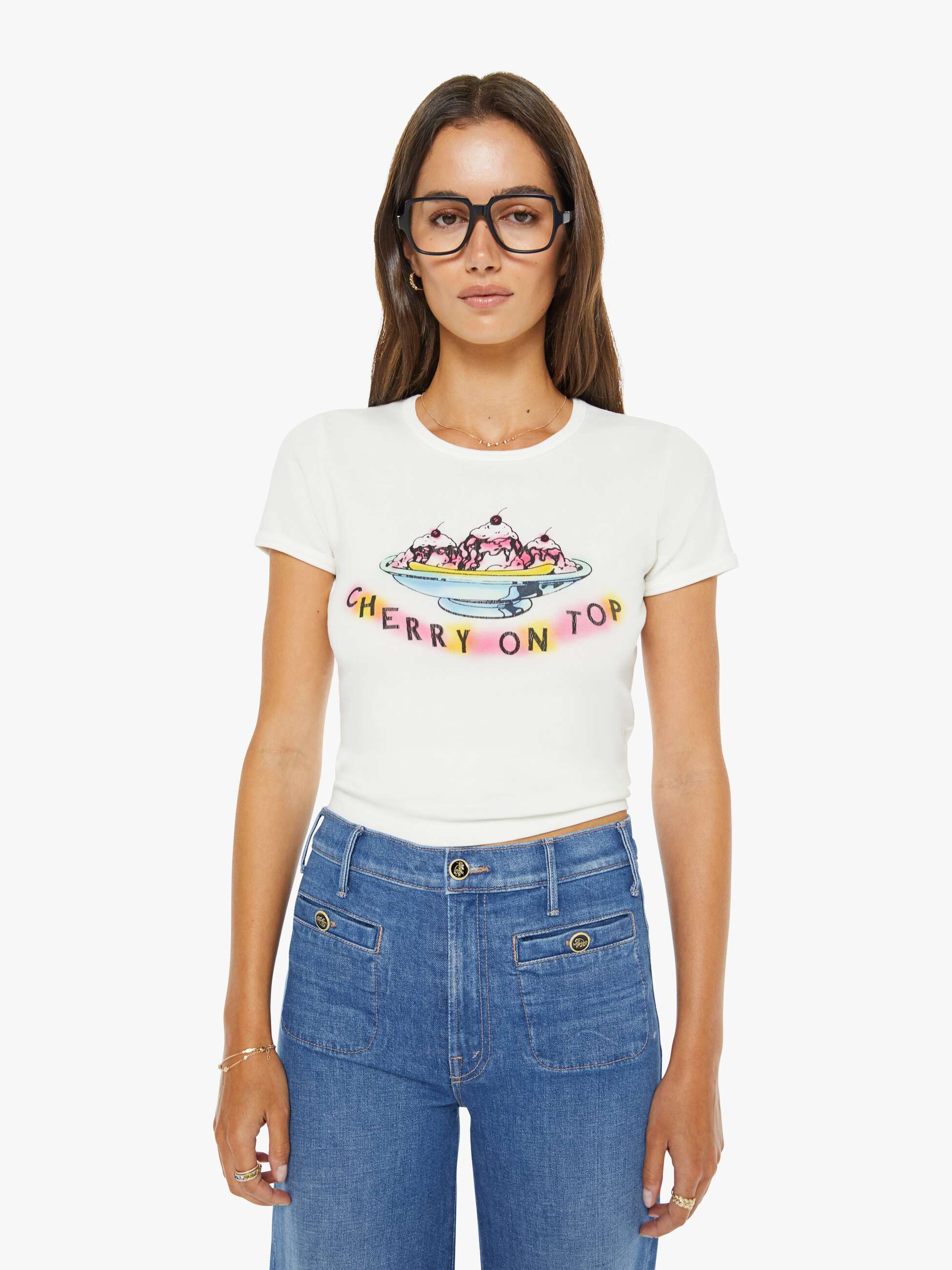 Mother Denim The Stashed Hustler Roller Sneak
