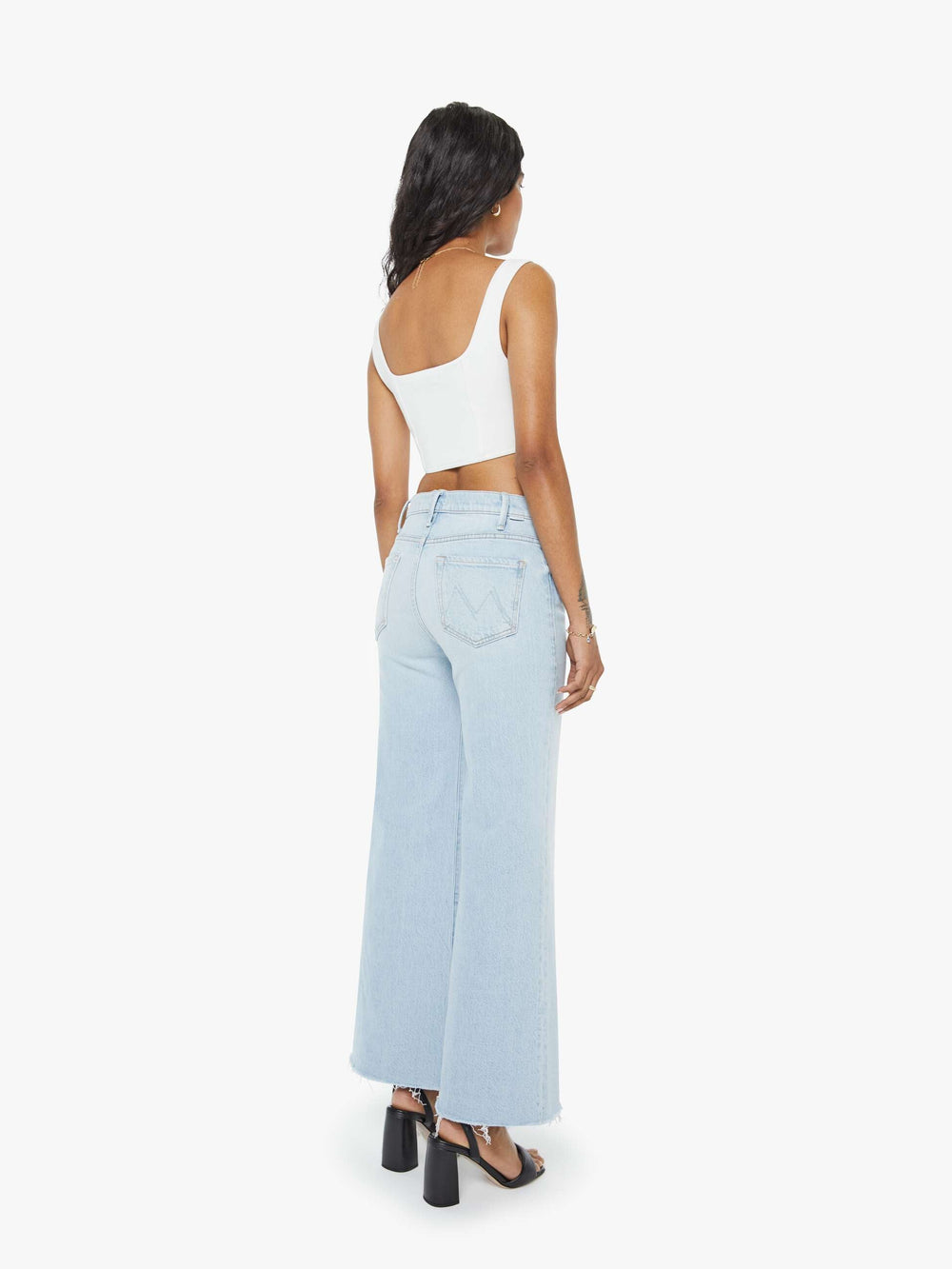 Mother Denim PETITES The Lil Hustler Roller Skimp Fray