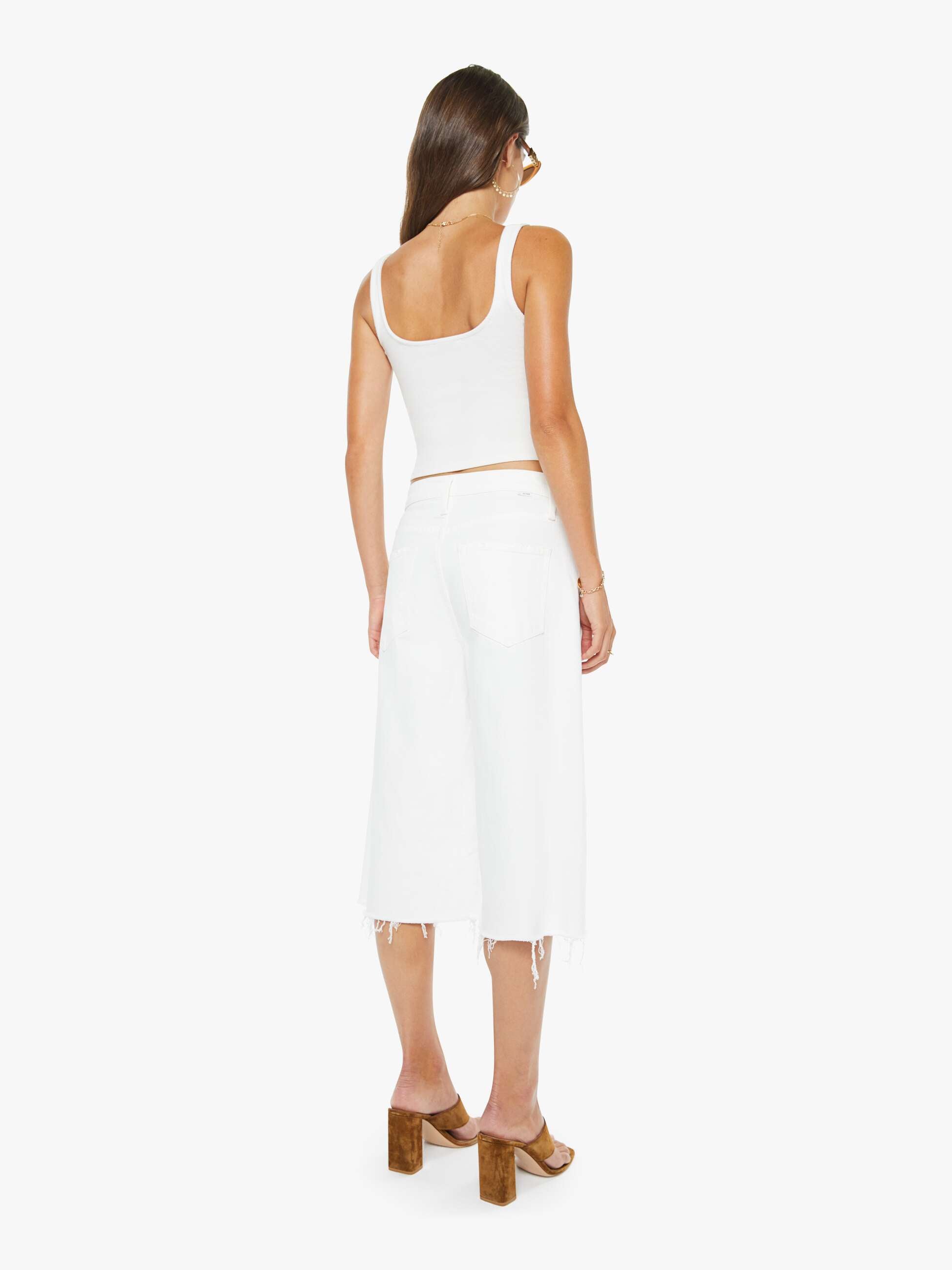 Mother Denim The Whole Lot Zip Twist Fray