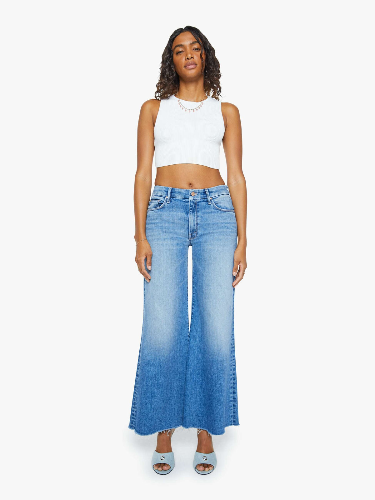 Mother Denim The Roller Fray