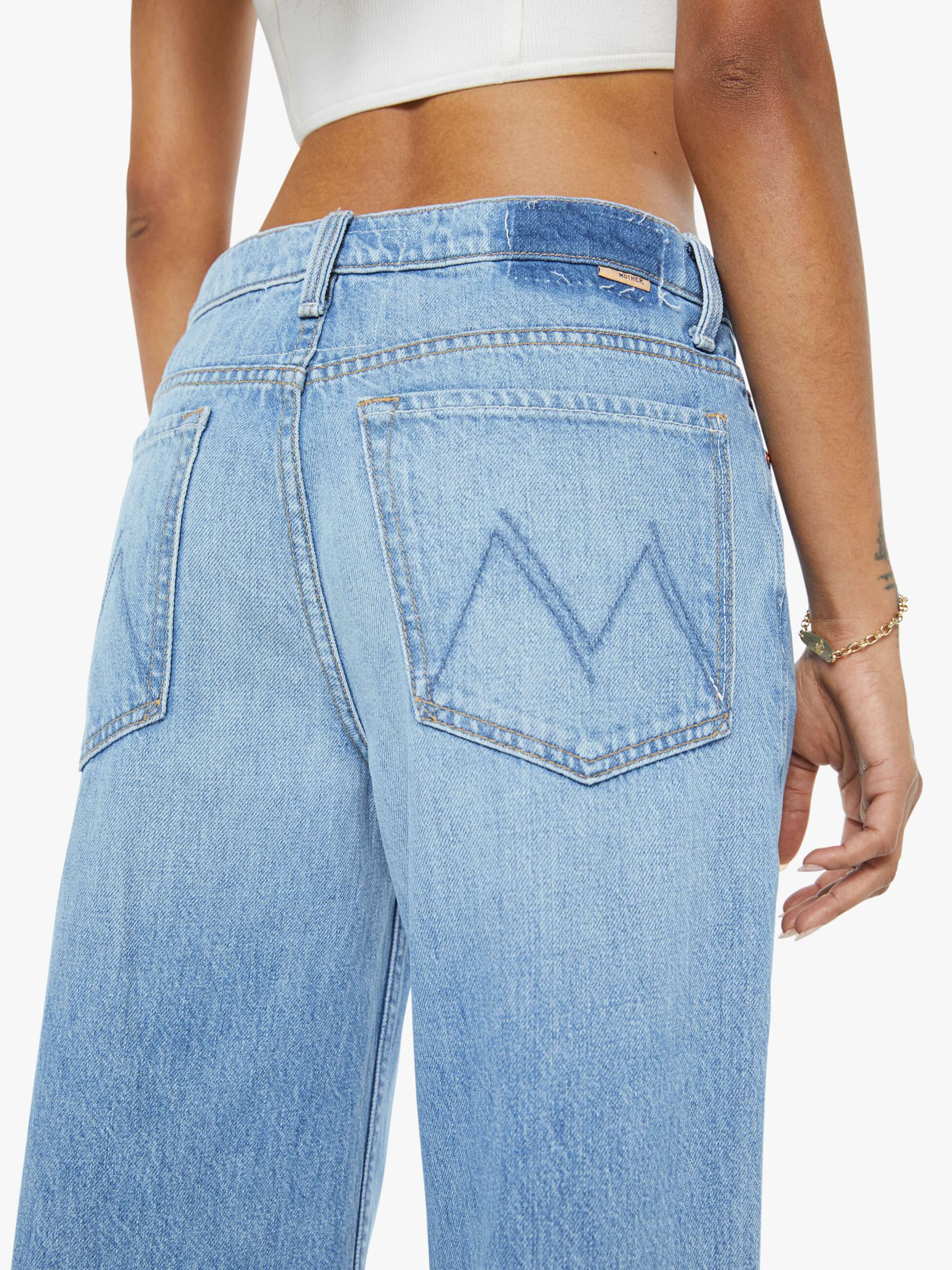 Mother Denim PETITES The Lil Rerun Zip Sneak