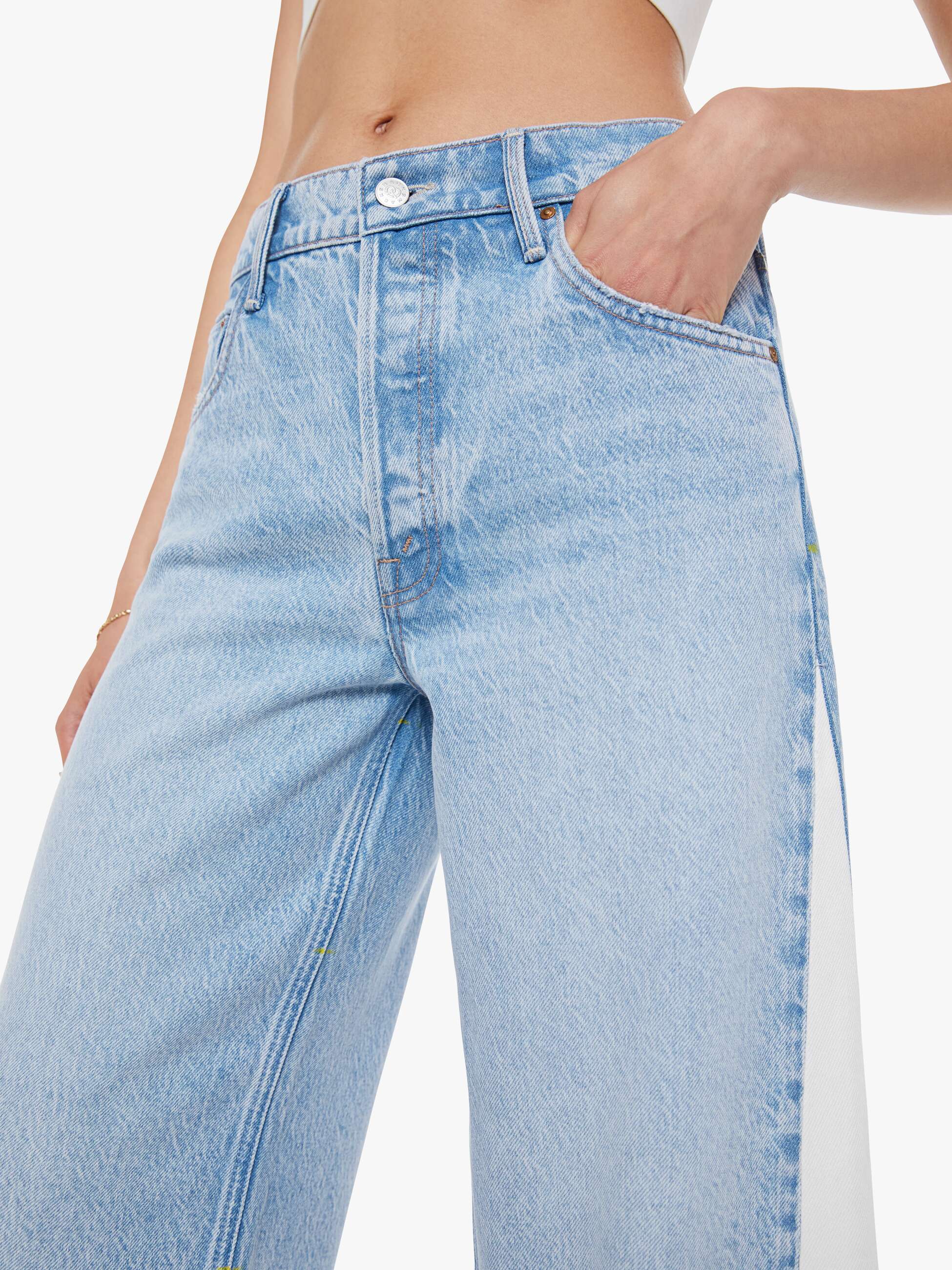 Mother Denim SNACKS! The Nacho Double Dip Nerdy Fray