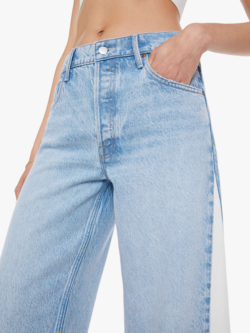 Mother Denim SNACKS! The Nacho Double Dip Nerdy Fray