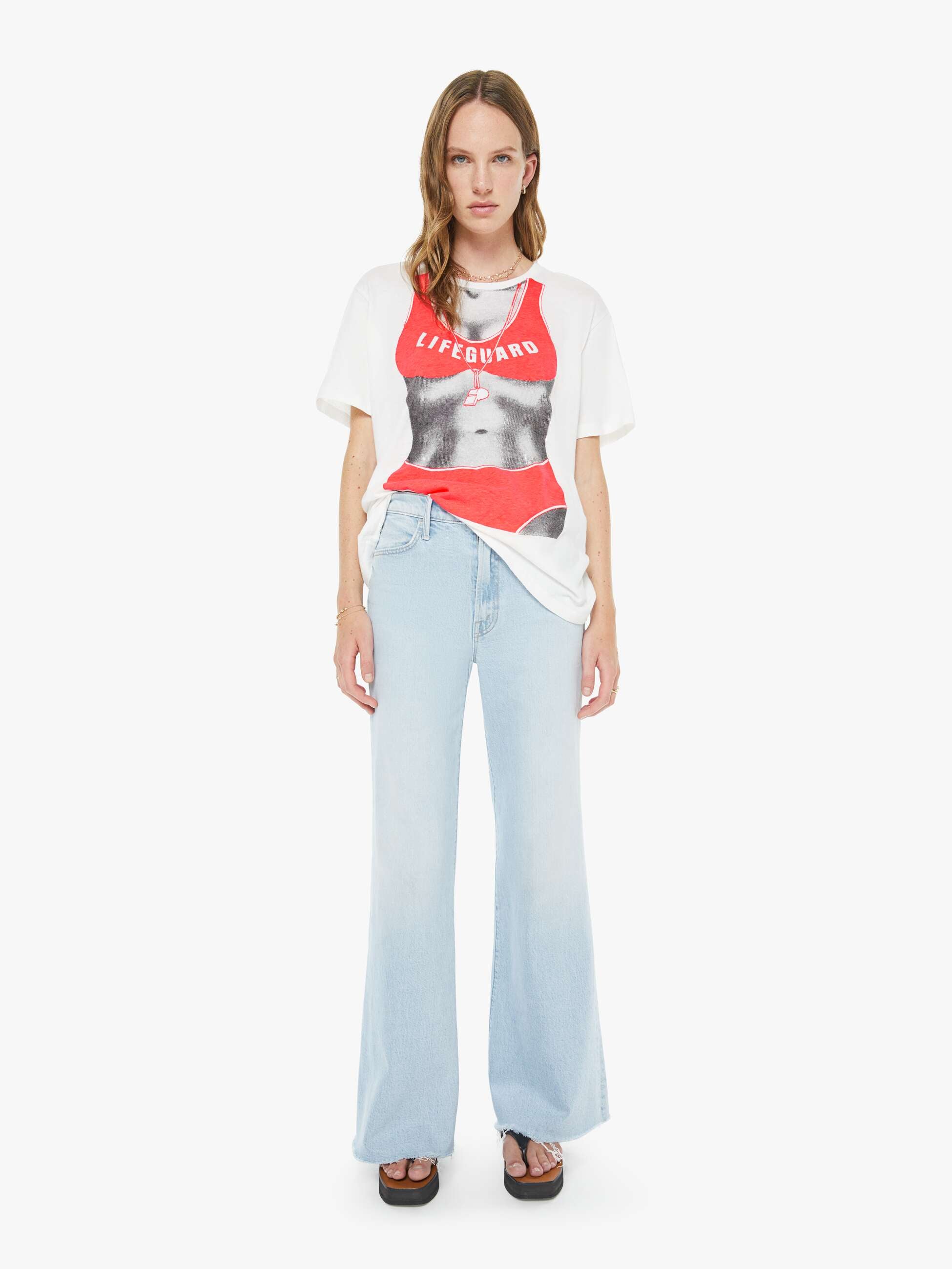 Mother Denim The Hustler Roller Skimp Fray