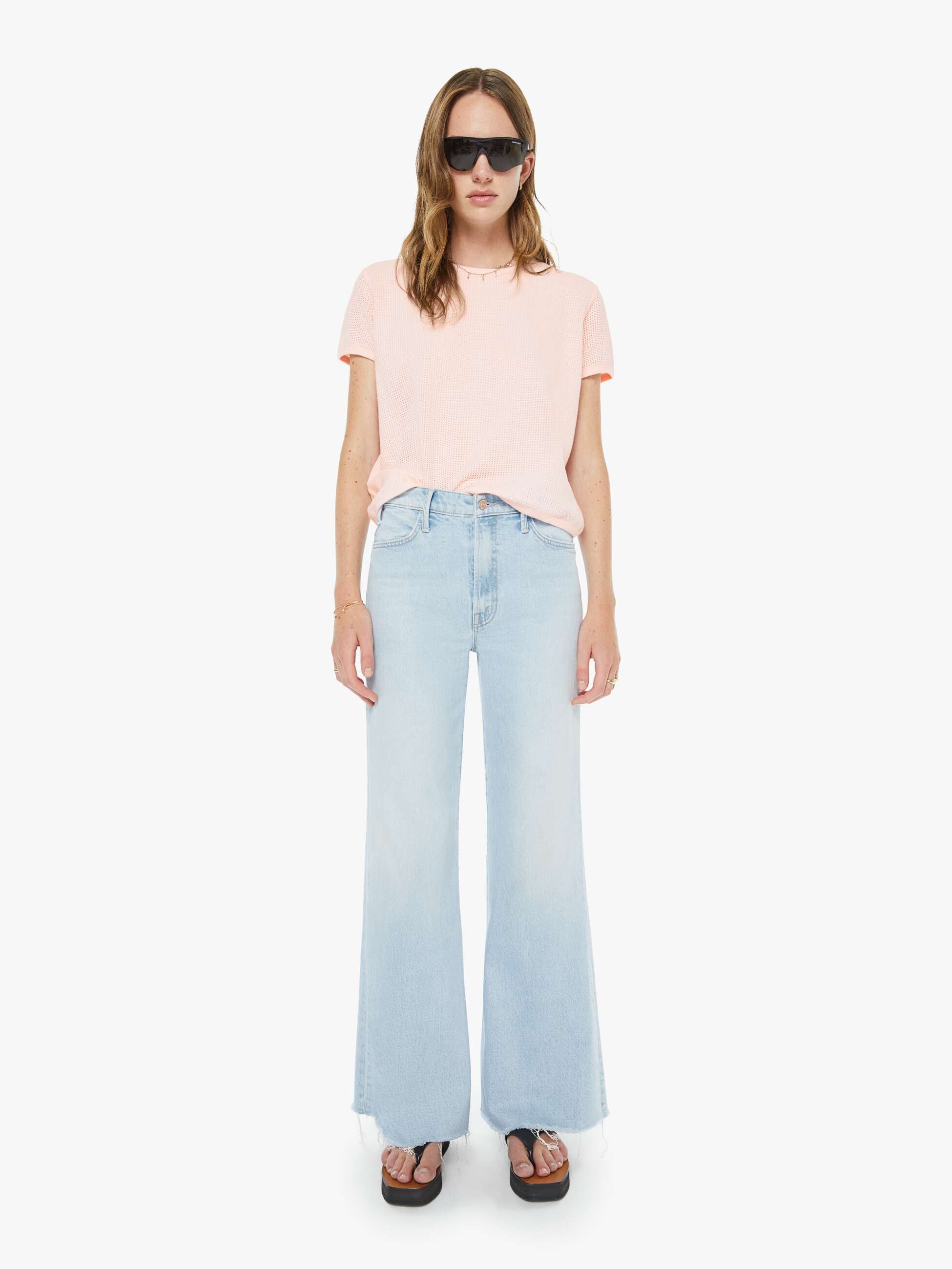 Mother Denim The Hustler Roller Skimp Fray