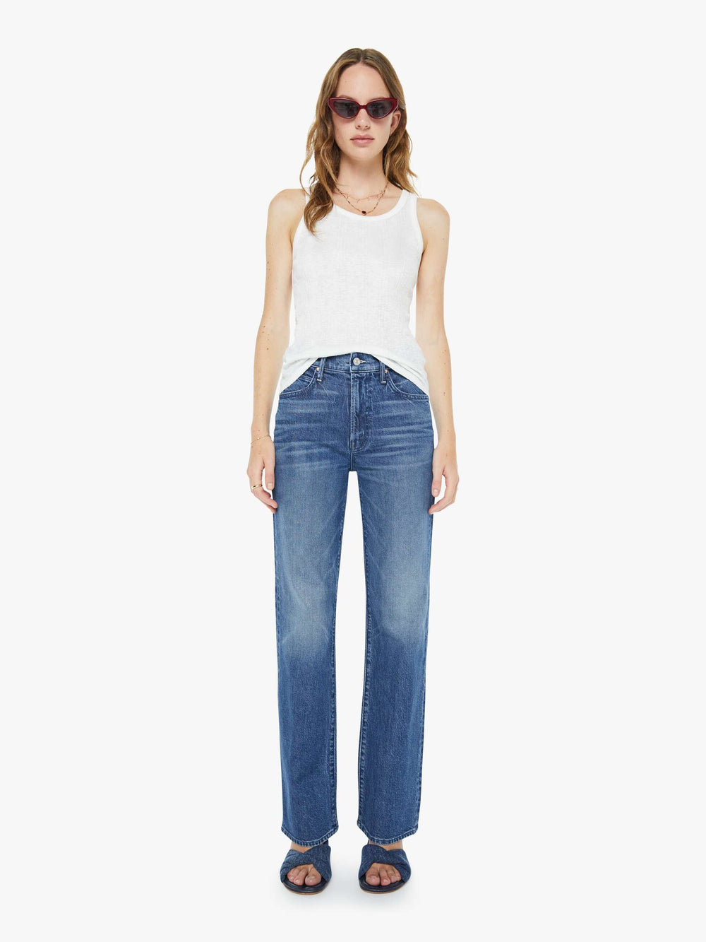 Mother Denim The Hustler Roller Patch Pocket Sneak