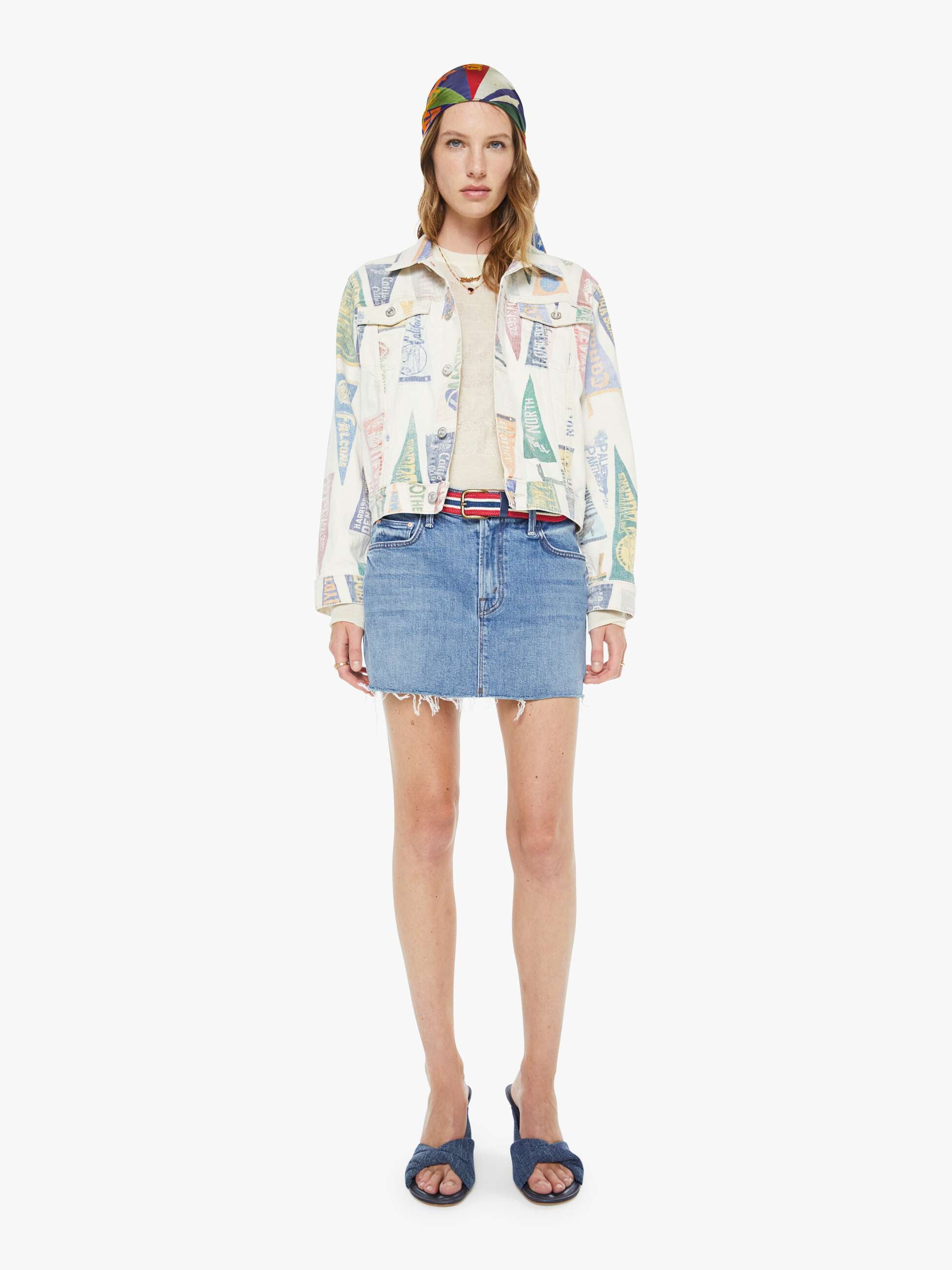 Mother Denim The Ditcher Mini Fray