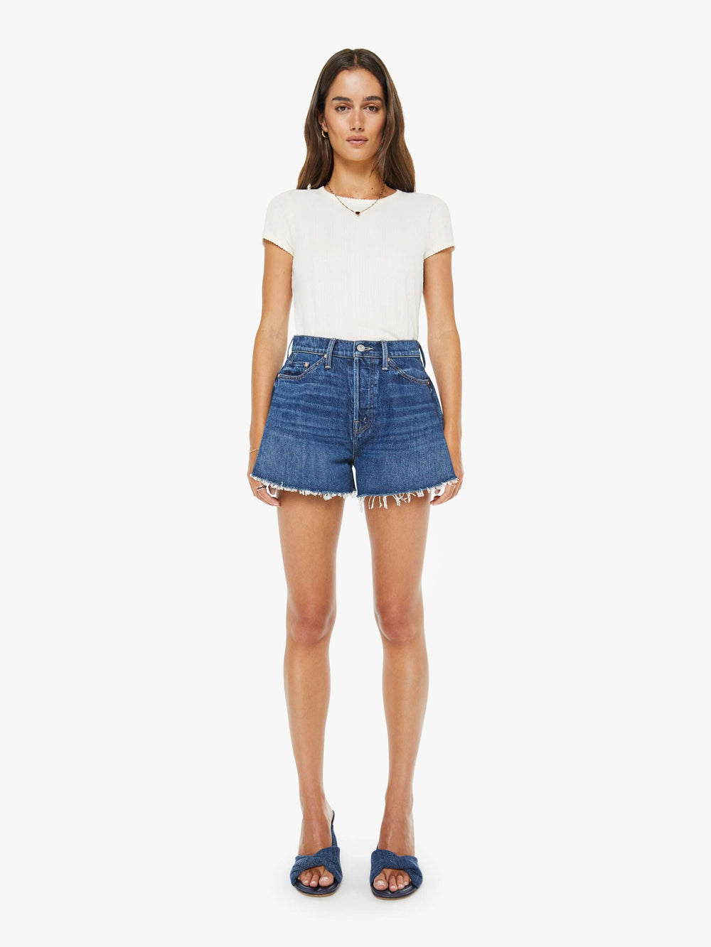 Mother Denim The Flutter Short Fray