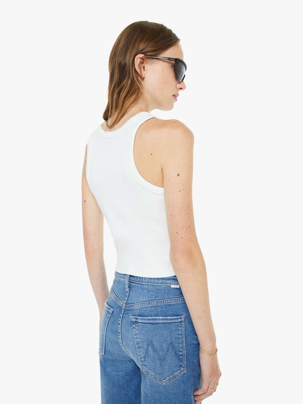 Mother Denim High Waisted Rider Bermuda Short Fray