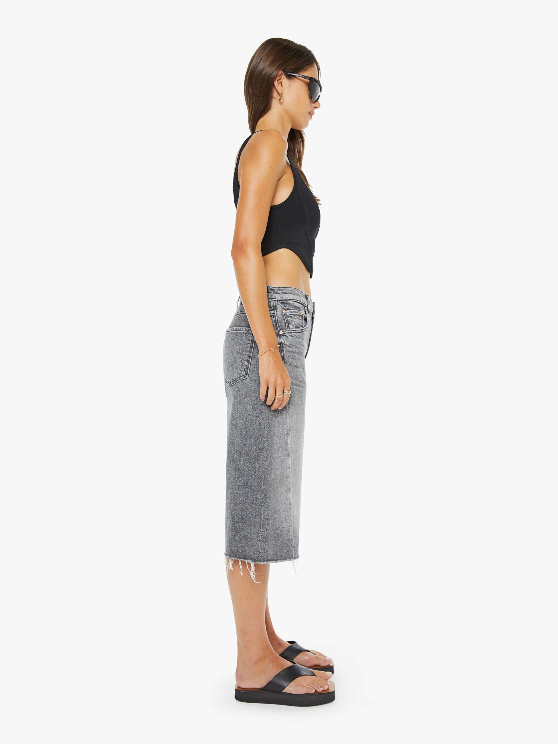 Mother Denim The Whole Lot Zip Twist Fray