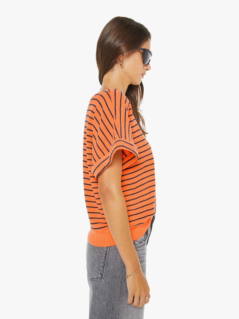 Mother Denim The Whole Lot Zip Twist Fray