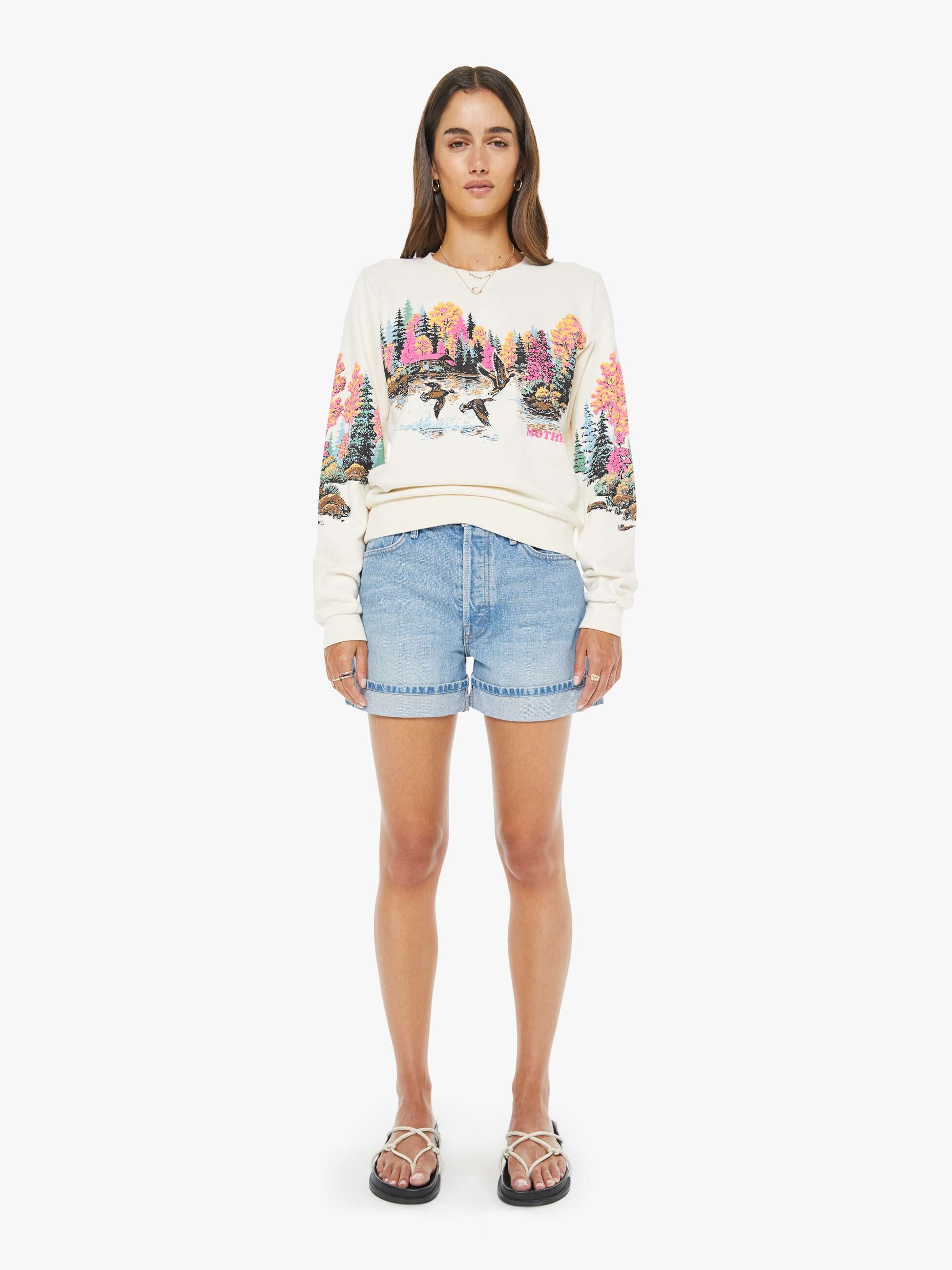 Mother Denim SNACKS! The Culotte Cuffed Short