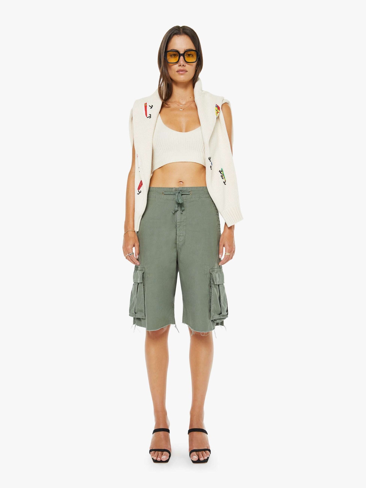 Mother Denim The Free Fall Short Fray