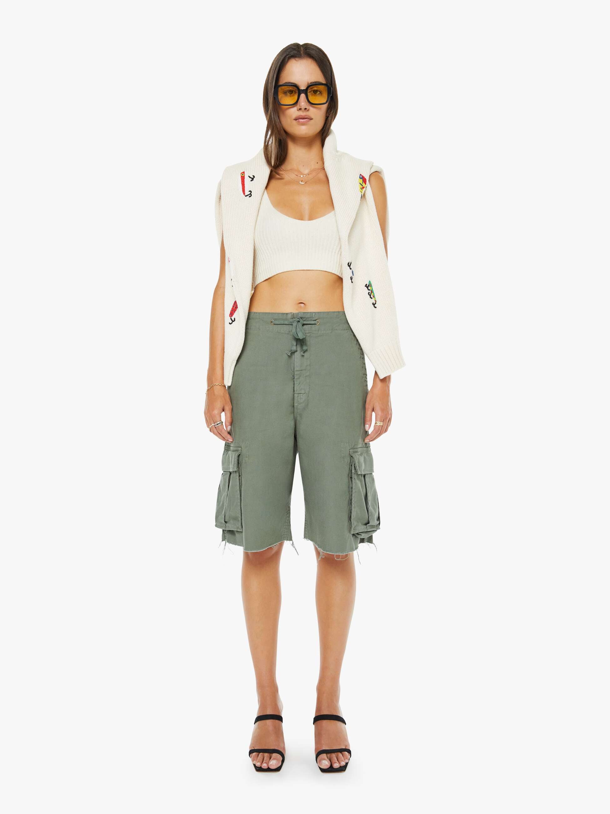 Mother Denim The Free Fall Short Fray