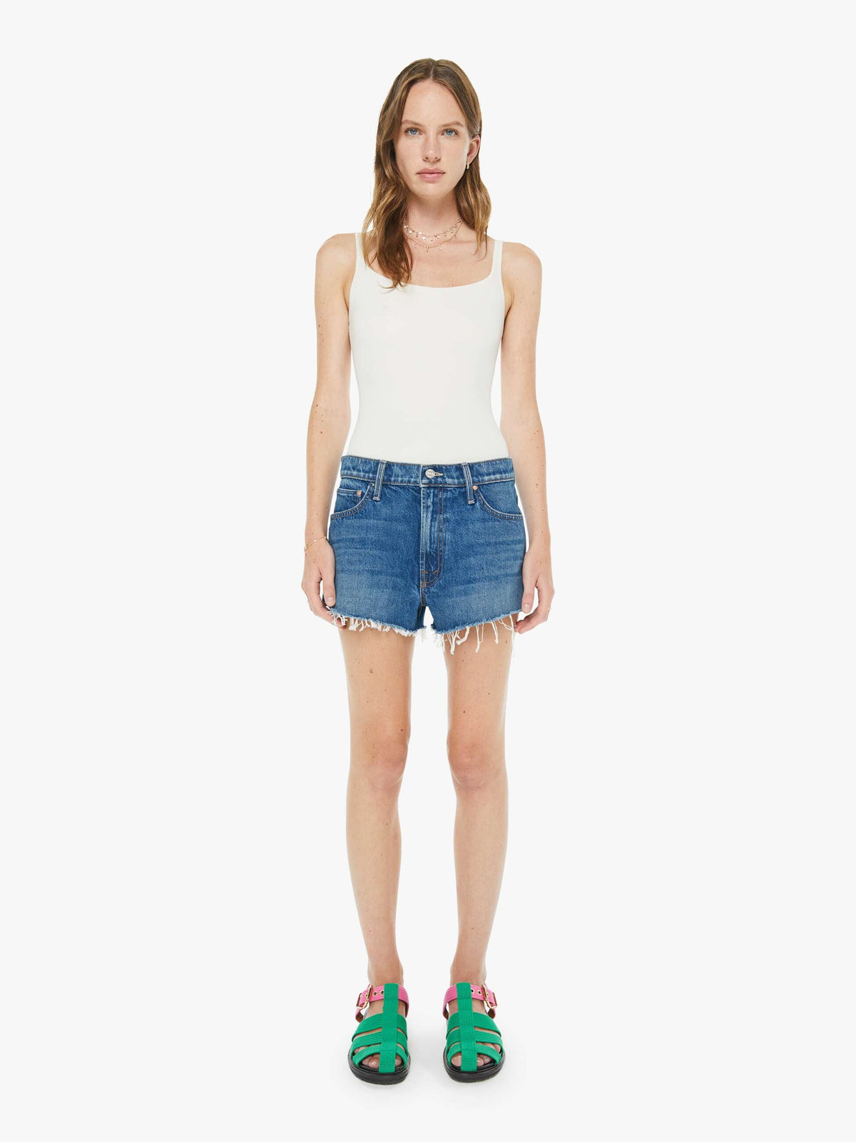 Mother Denim The Dodger Short Short Fray