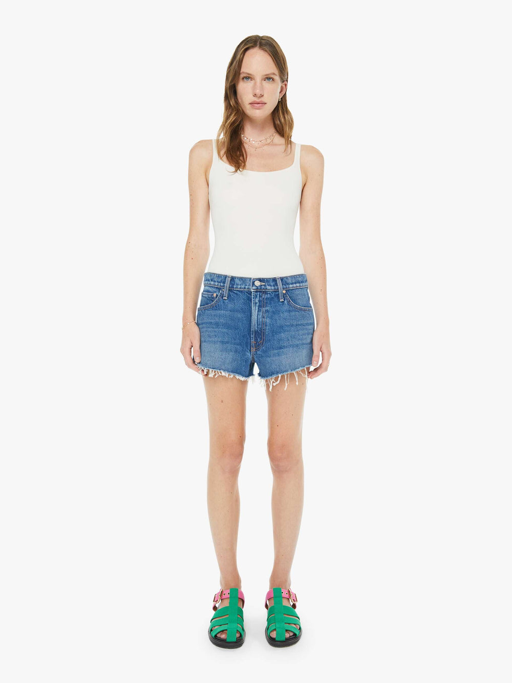 Mother Denim The Dodger Short Short Fray