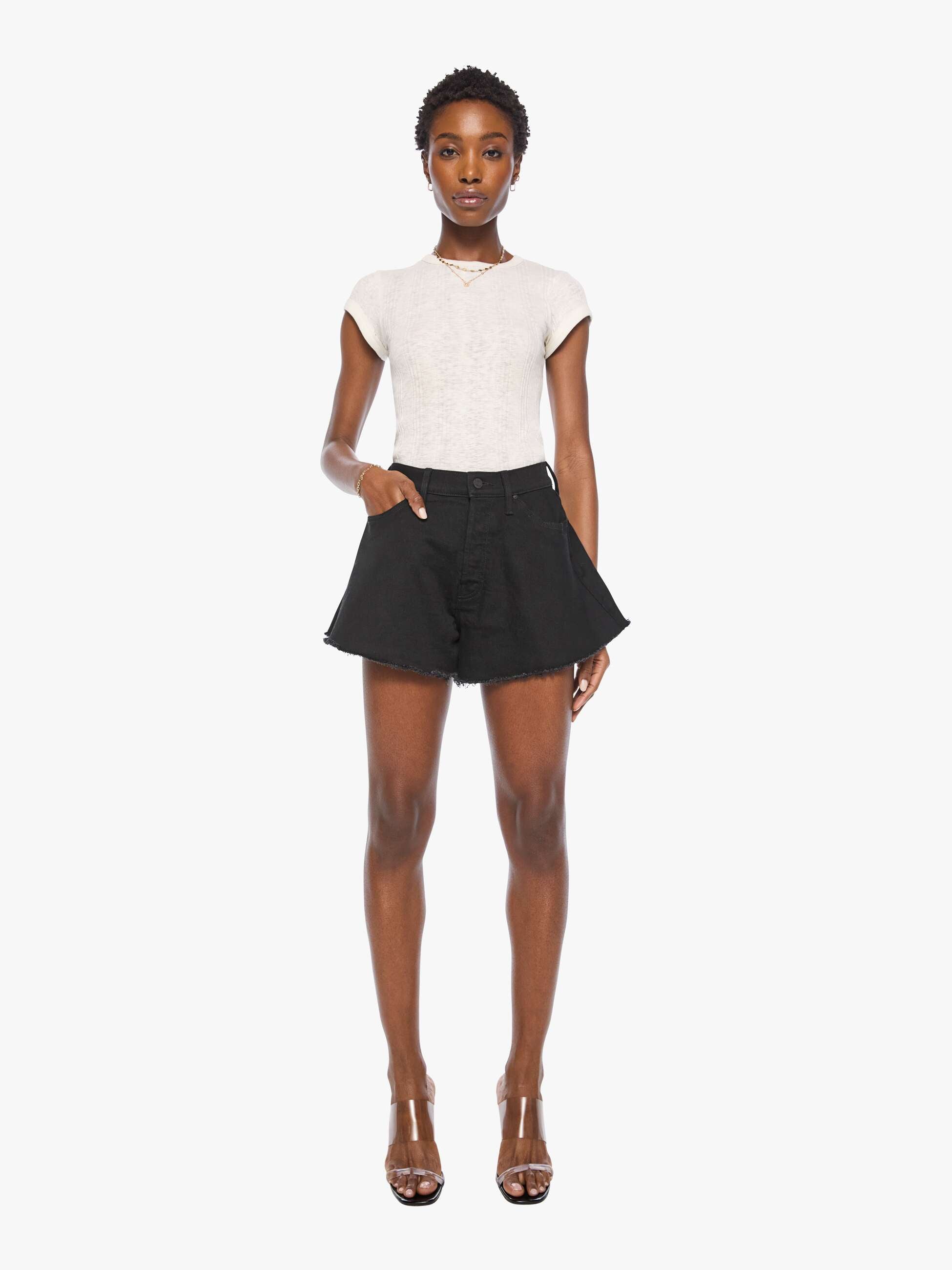 Mother Denim The Flutter Short Fray