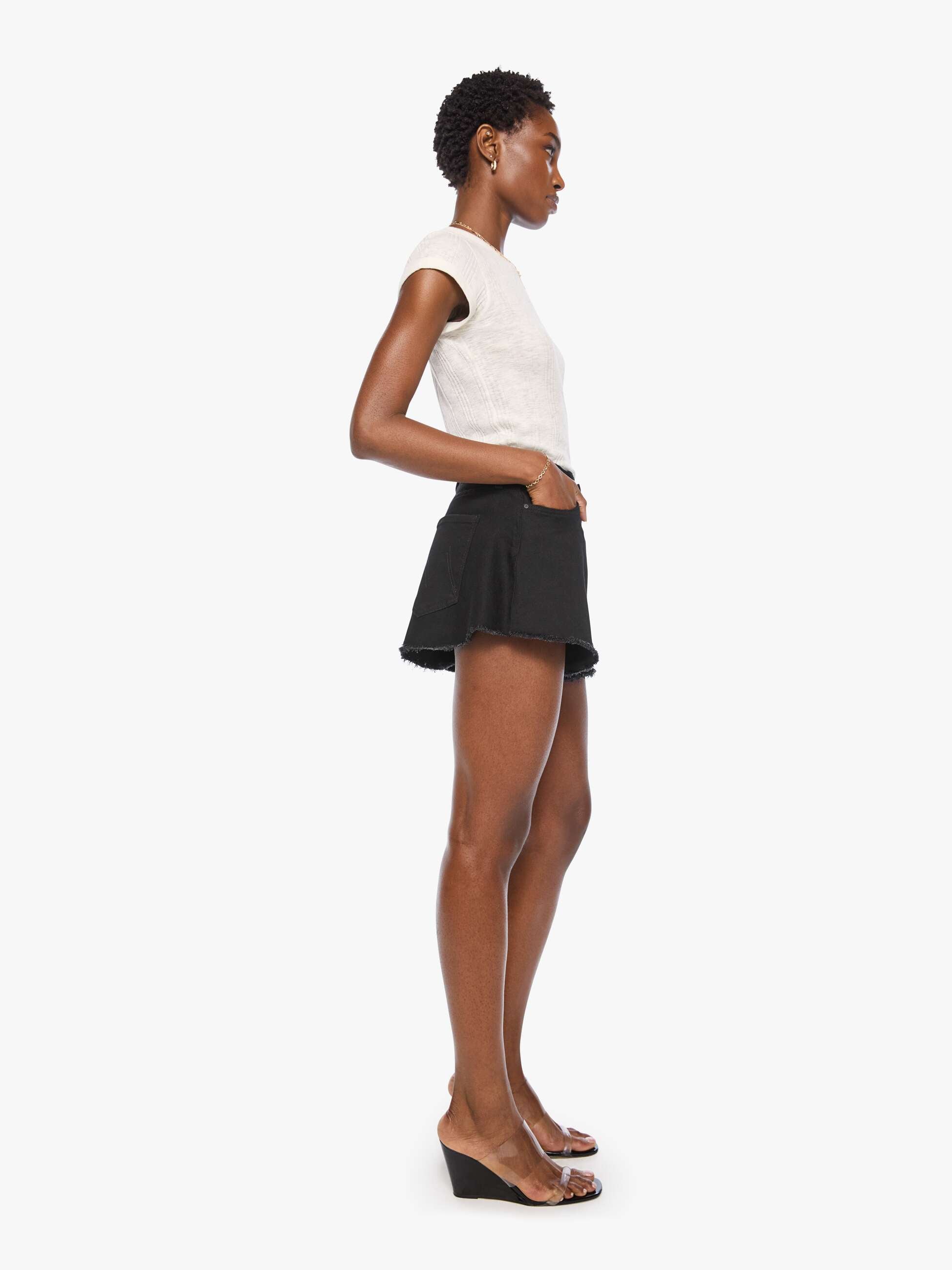 Mother Denim The Flutter Short Fray