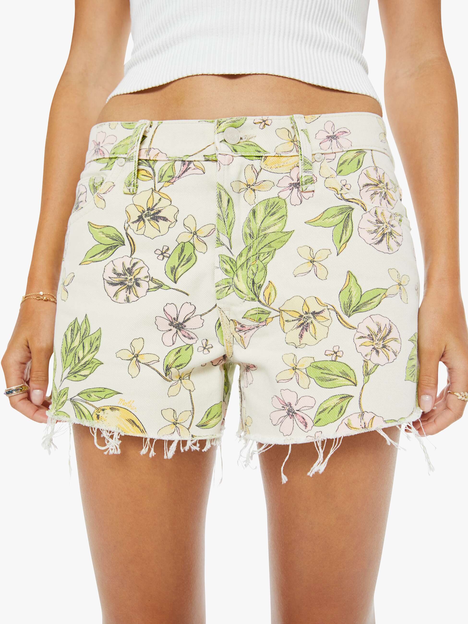 Mother Denim The Dodger Short Fray