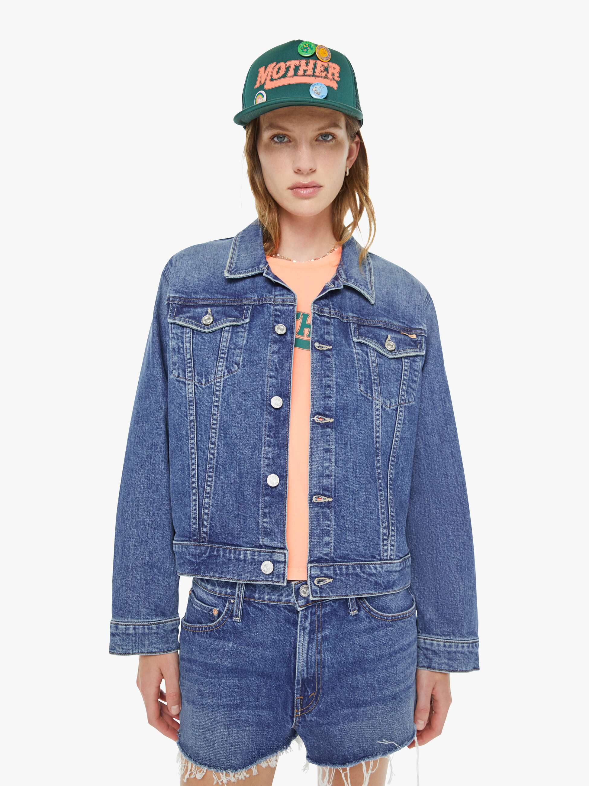 Mother Denim The Kick It Half N' Half Fray