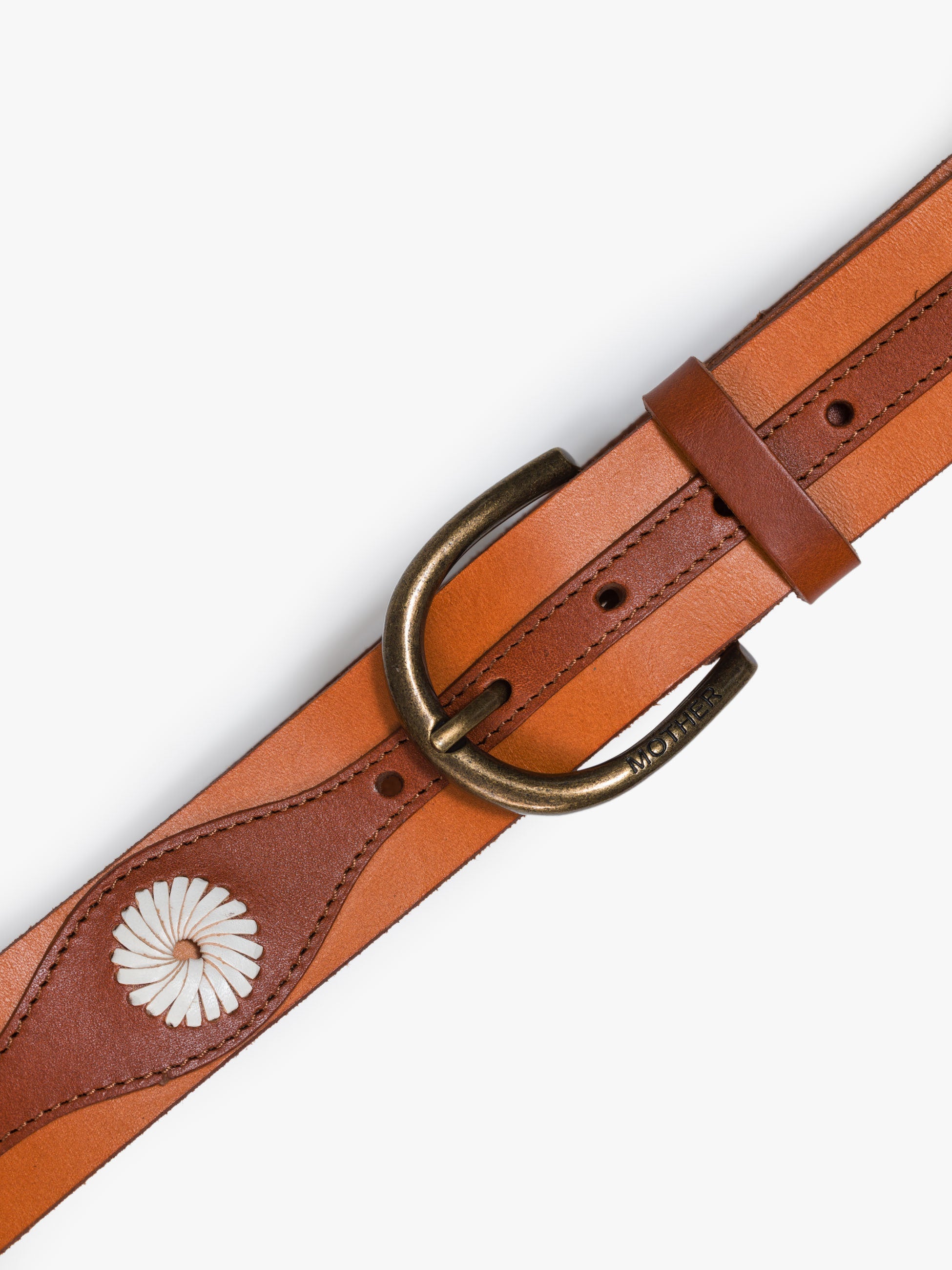 Mother Denim The 2 Tone Leather Belt