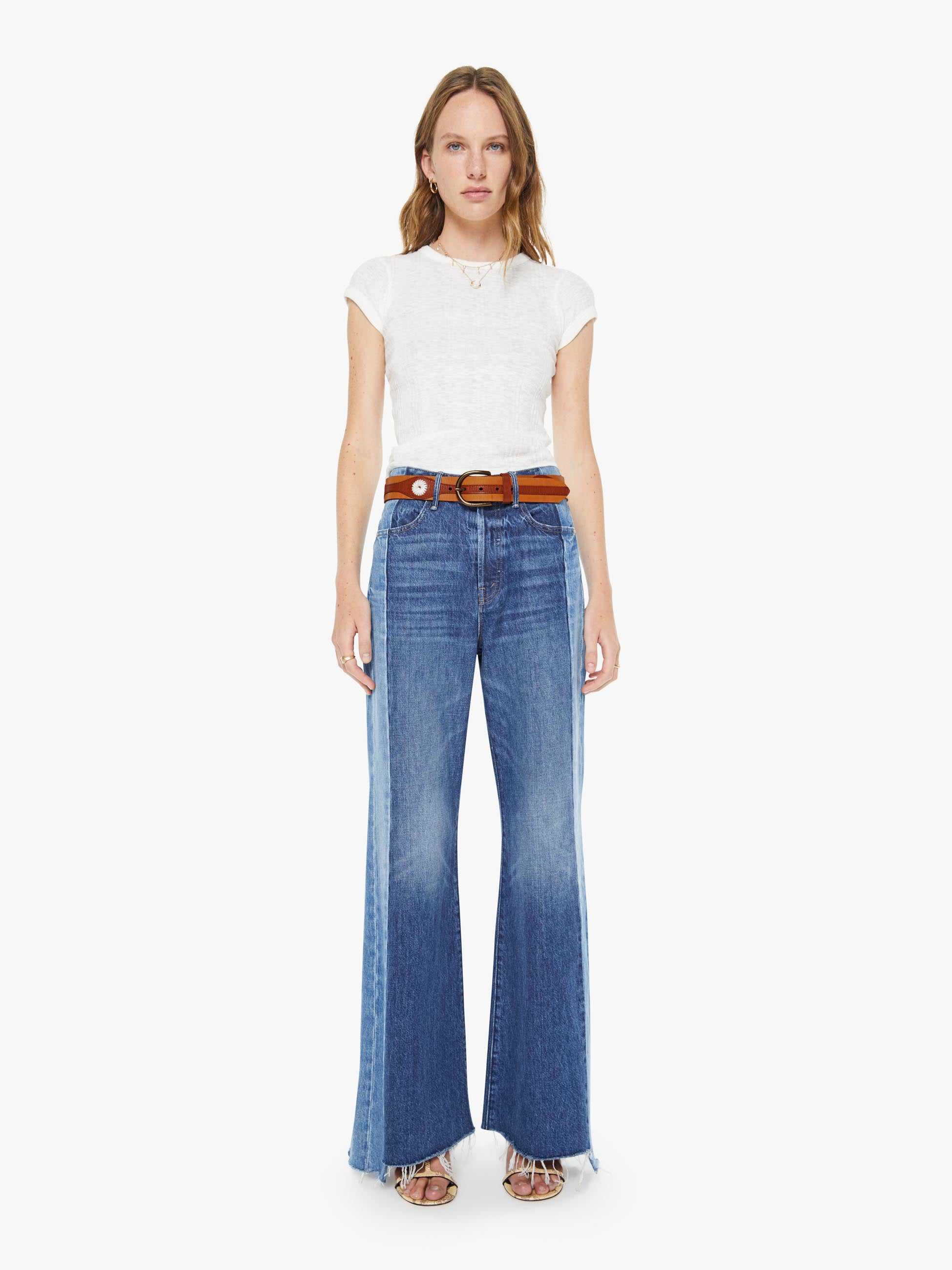 Mother Denim The 2 Tone Leather Belt