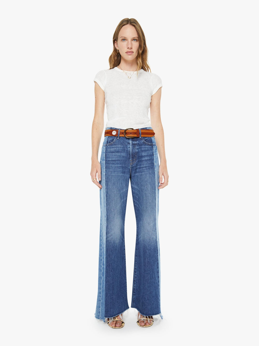 Mother Denim The 2 Tone Leather Belt