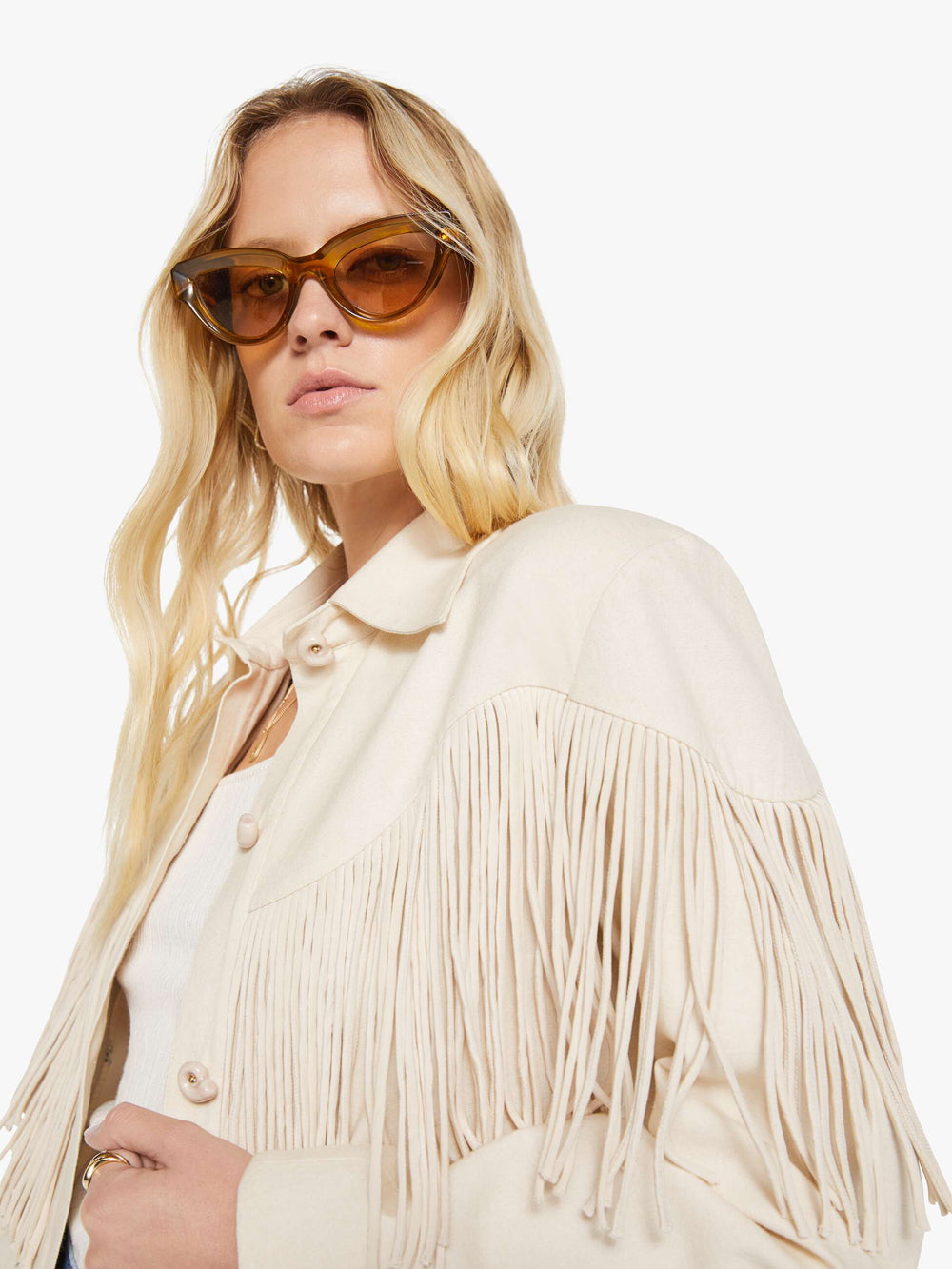 Mother Denim Alix of Bohemia Jude Fringe Jacket