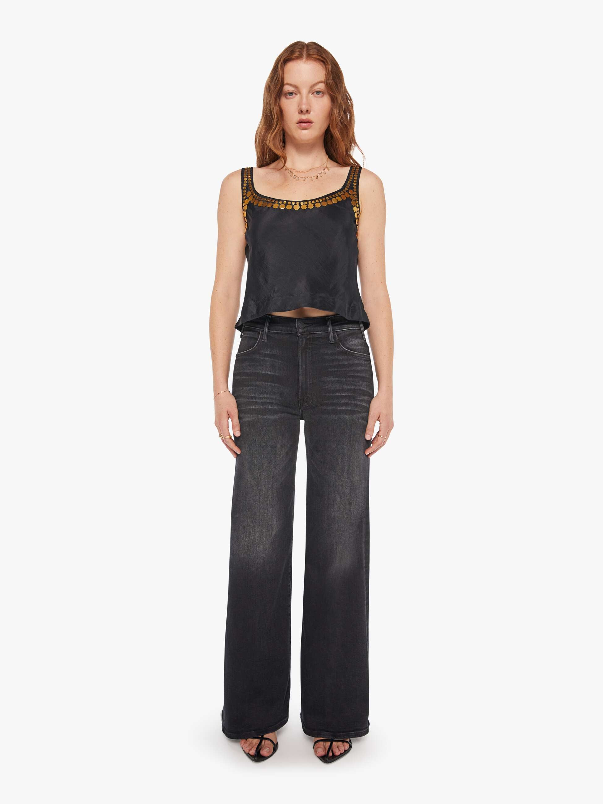 Mother Denim Alix Of Bohemia Fiona Gilded Coin Top