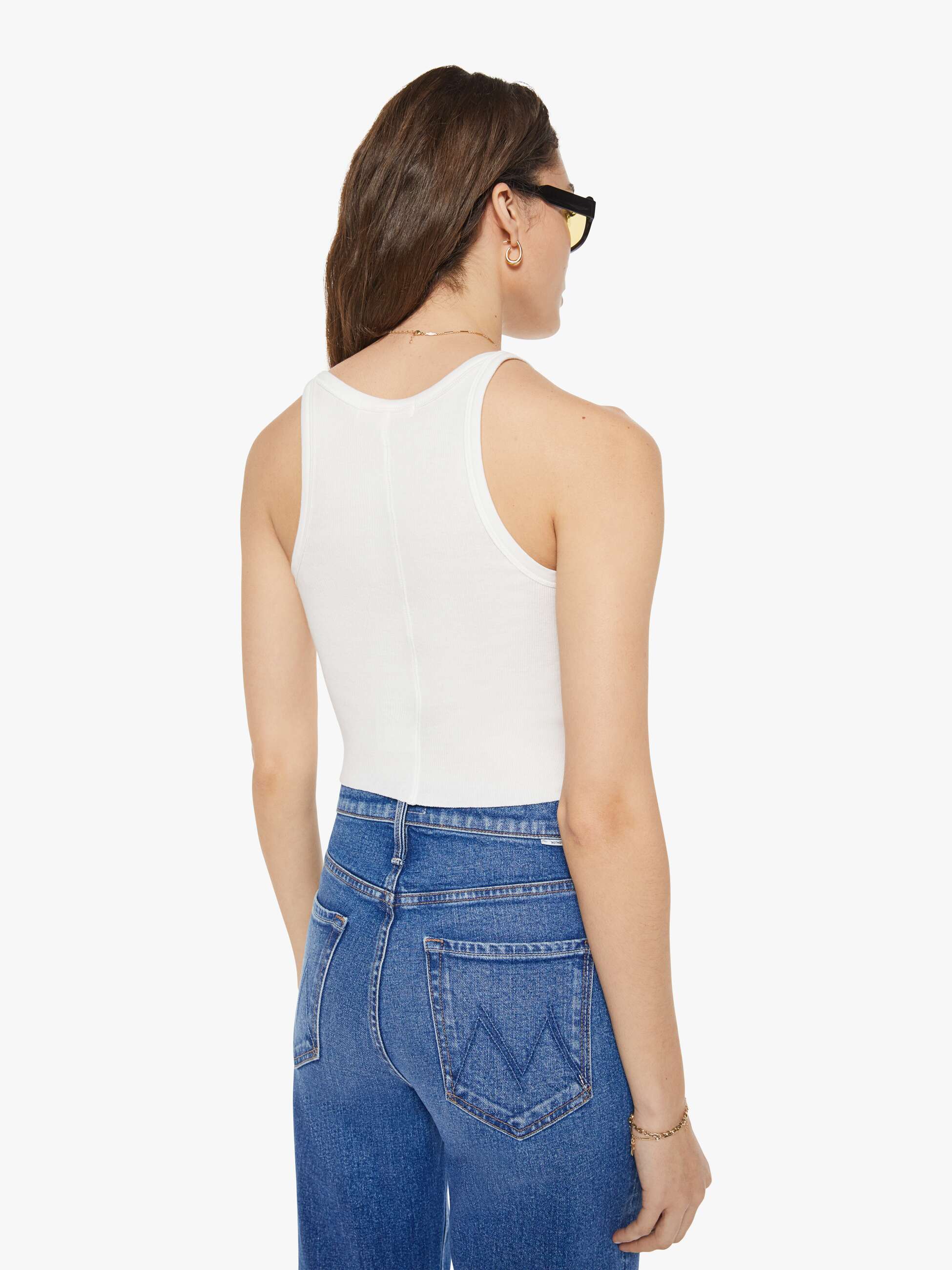 Mother Denim Eterne Cropped Rib Tank