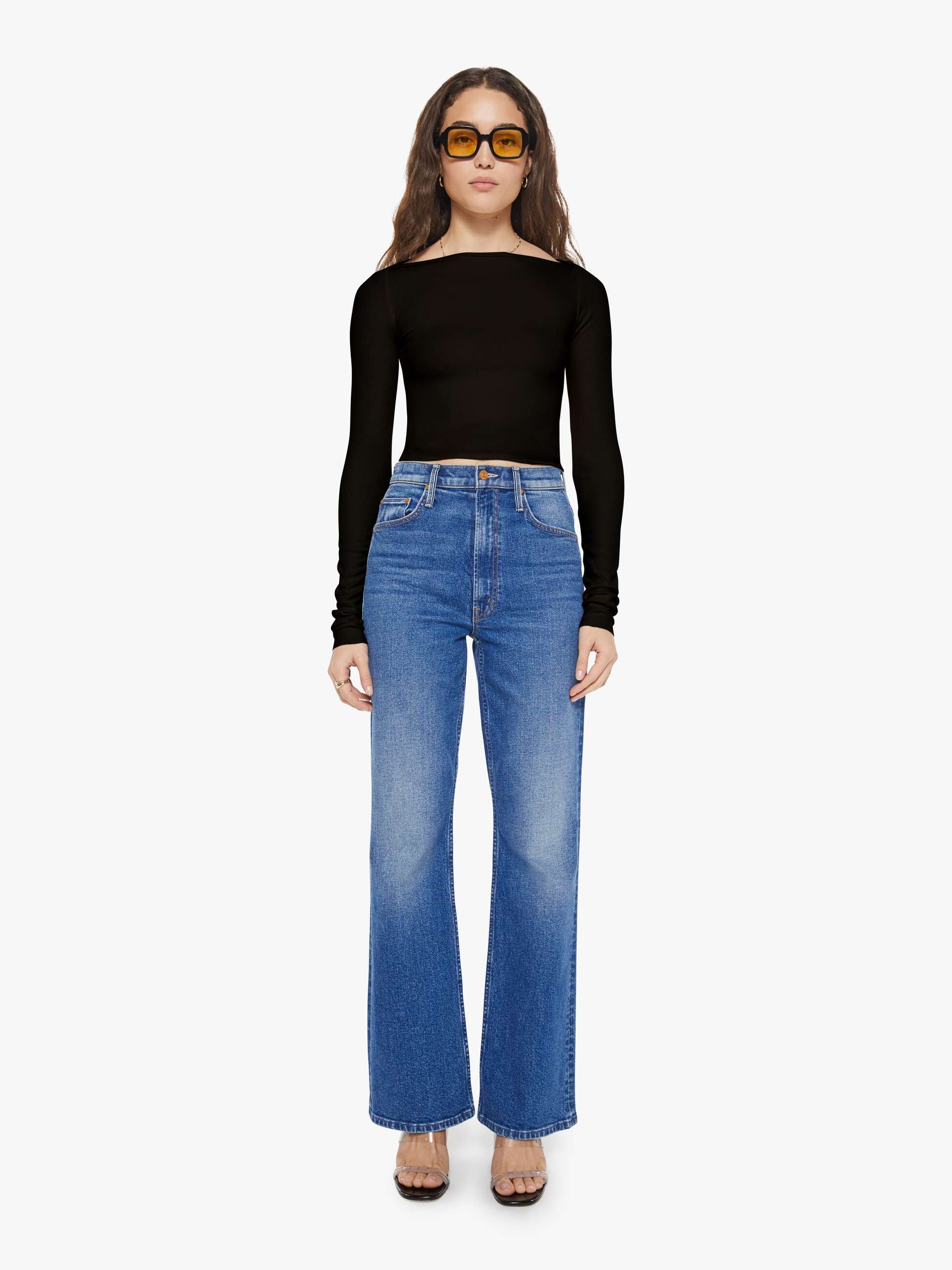 Mother Denim Eterne Long Sleeve Boatneck Top