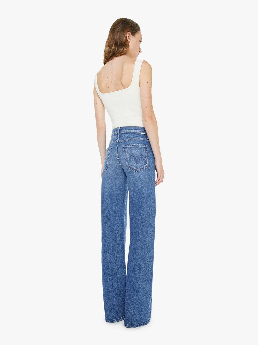 Mother Denim Eterne Cropped V-Neck Sweatshirt