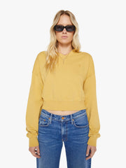 Mother Denim Eterne Cropped V-Neck Sweatshirt