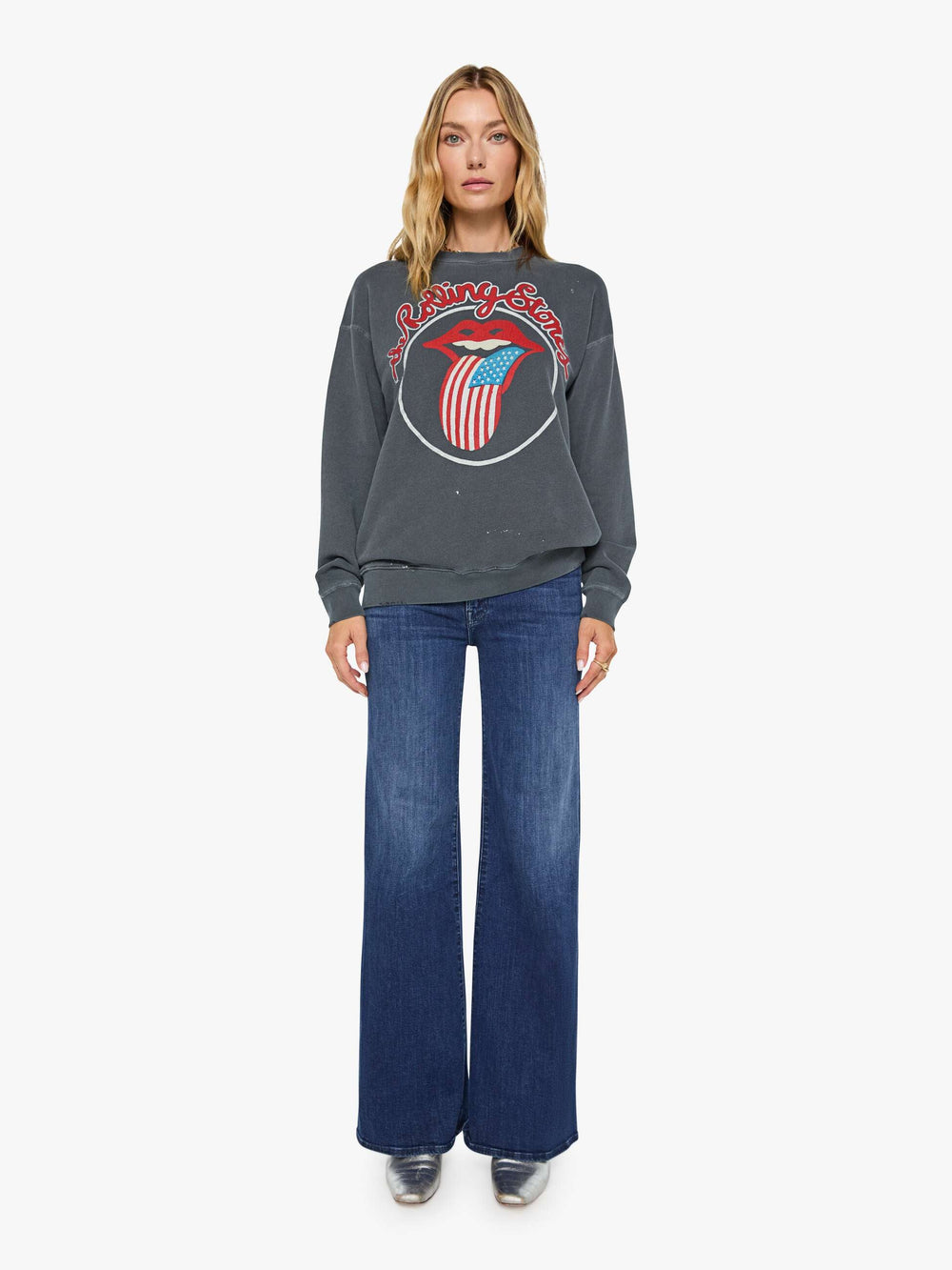Mother Denim MadeWorn Rolling Stones Sweatshirt