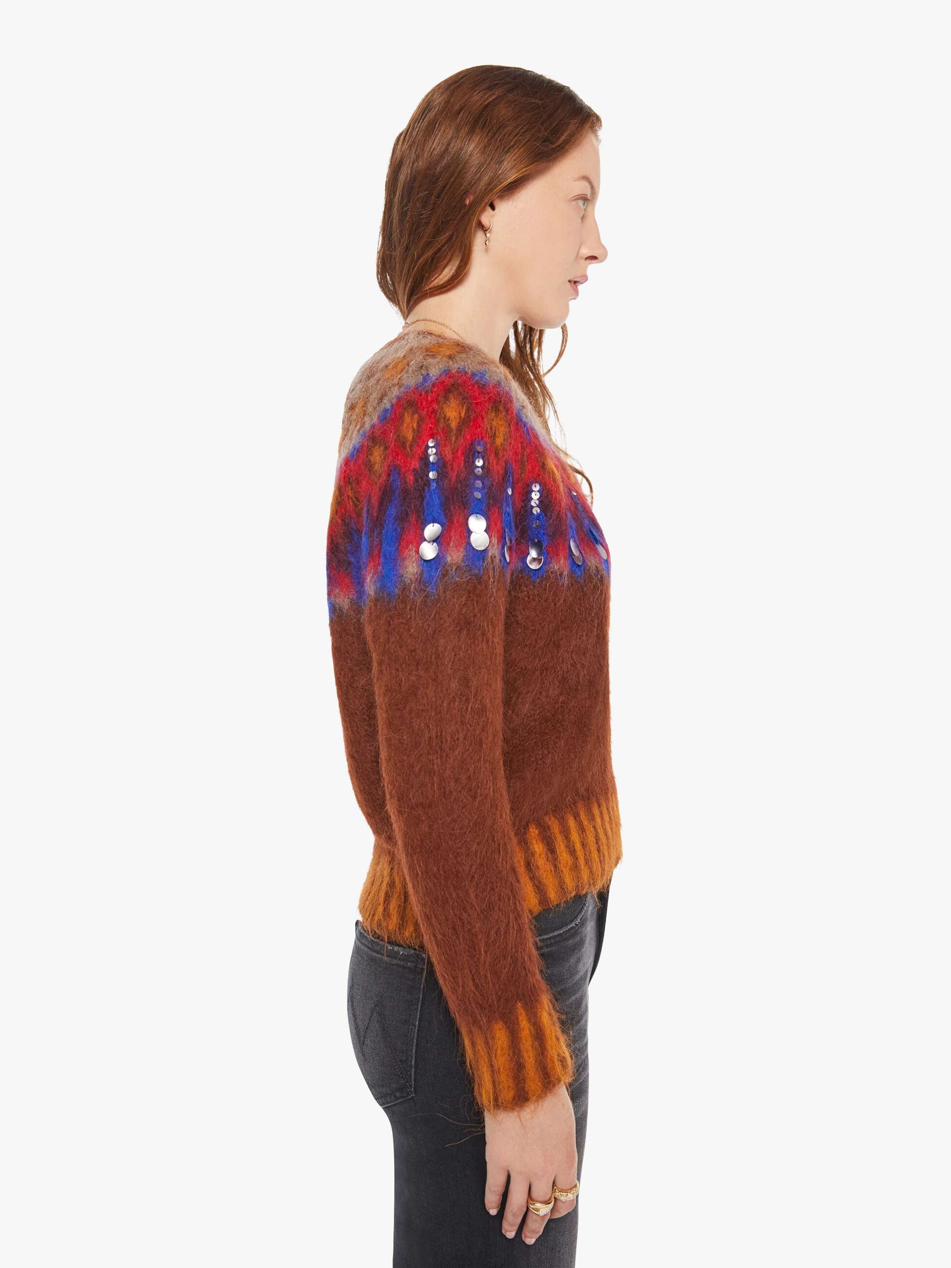 Mother Denim Maria Cher Brookside Creek Sweater