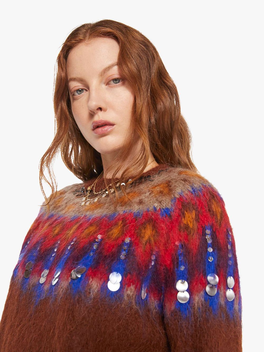 Mother Denim Maria Cher Brookside Creek Sweater