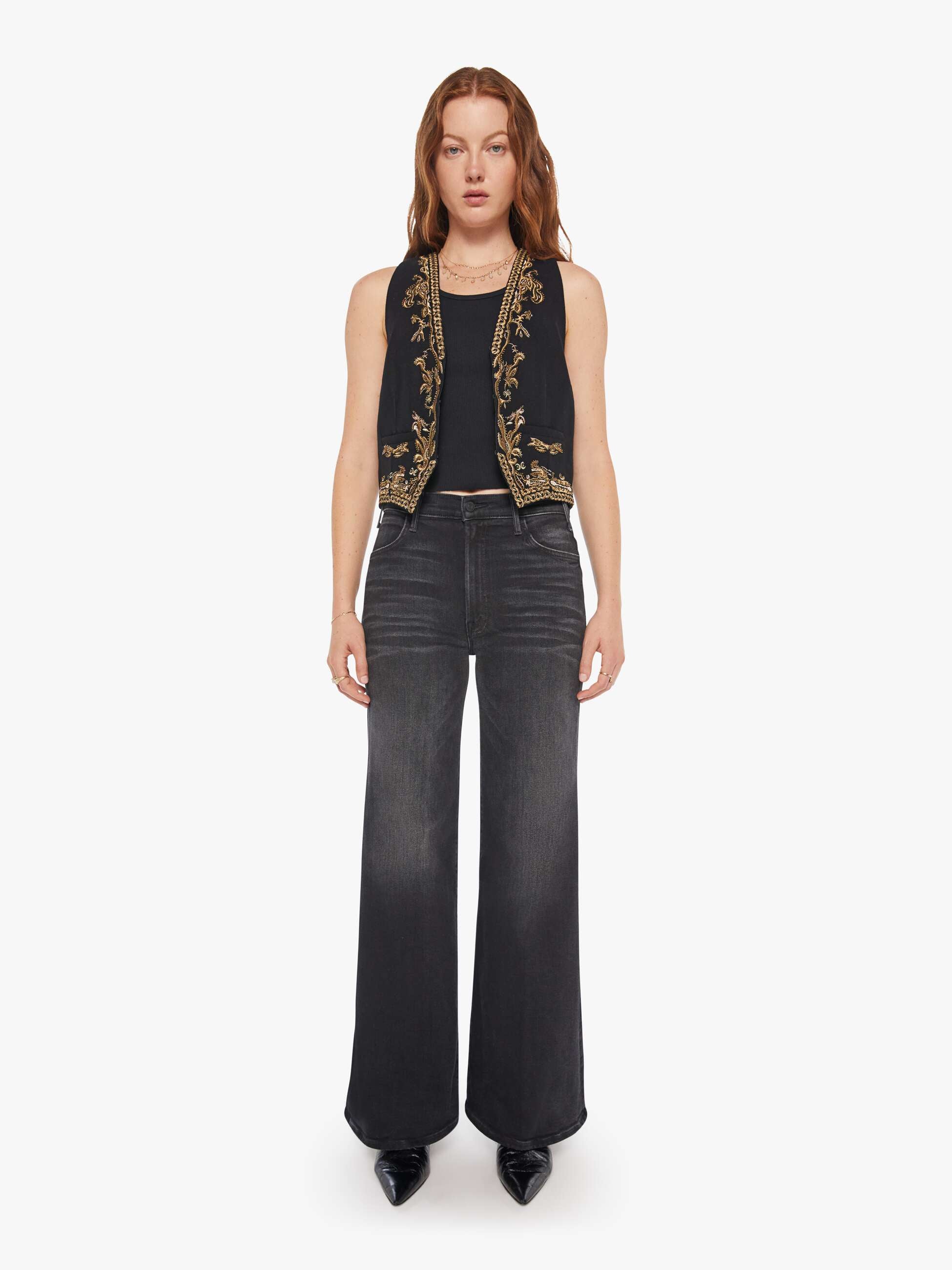 Mother Denim Maria Cher Selena Vest