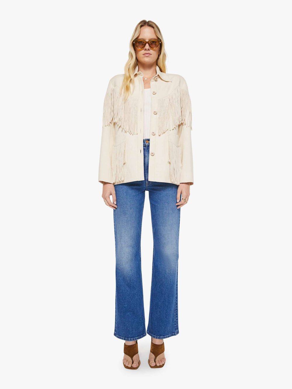 Mother Denim Alix of Bohemia Jude Fringe Jacket