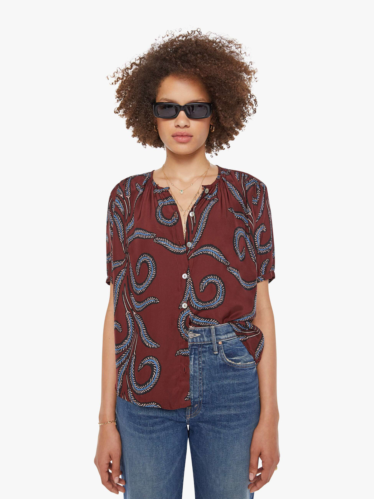 Mother Denim Natalie Martin Violet Top