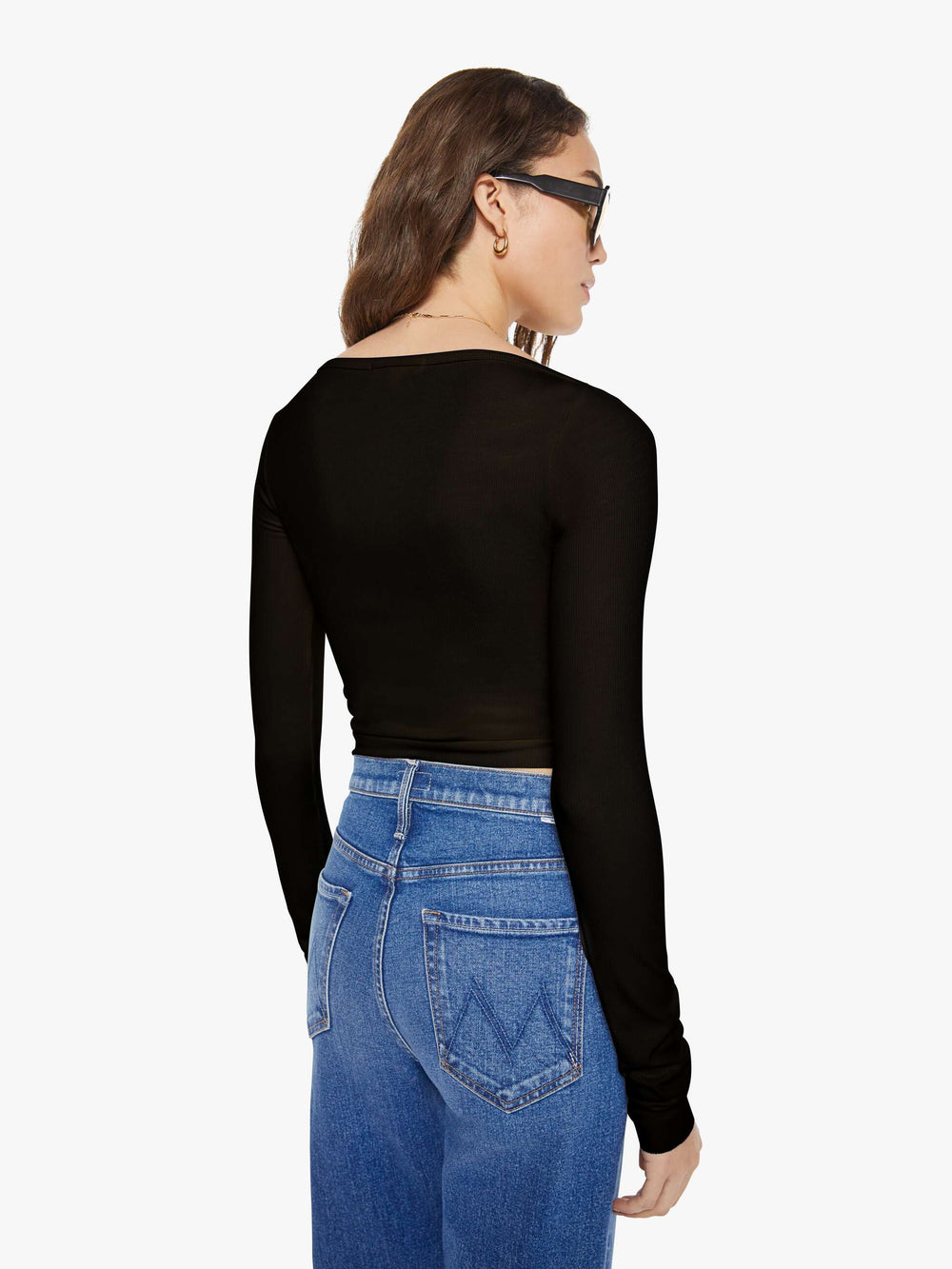 Mother Denim Eterne Long Sleeve Boatneck Top