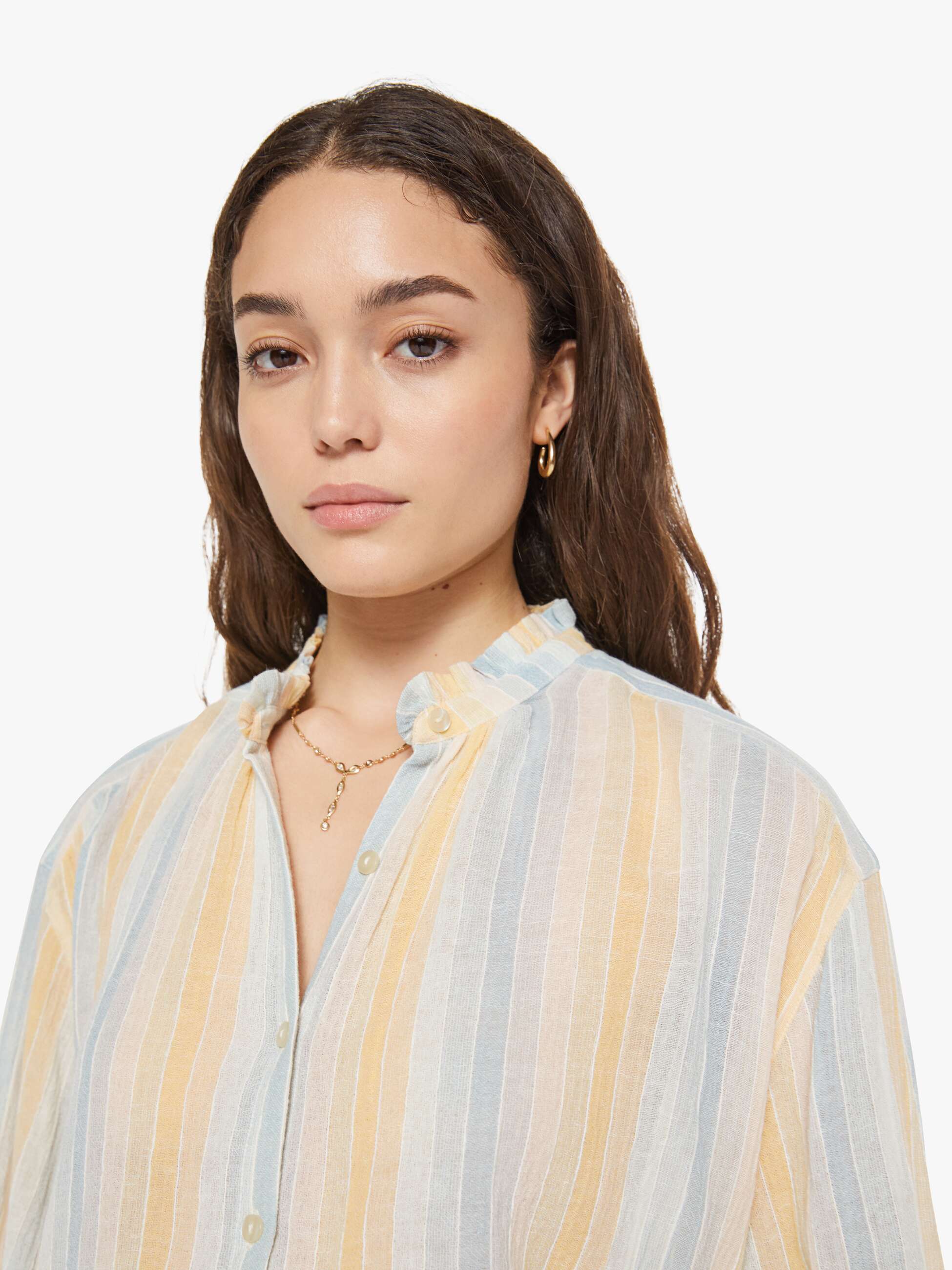 Mother Denim Alix of Bohemia Poet Blouse